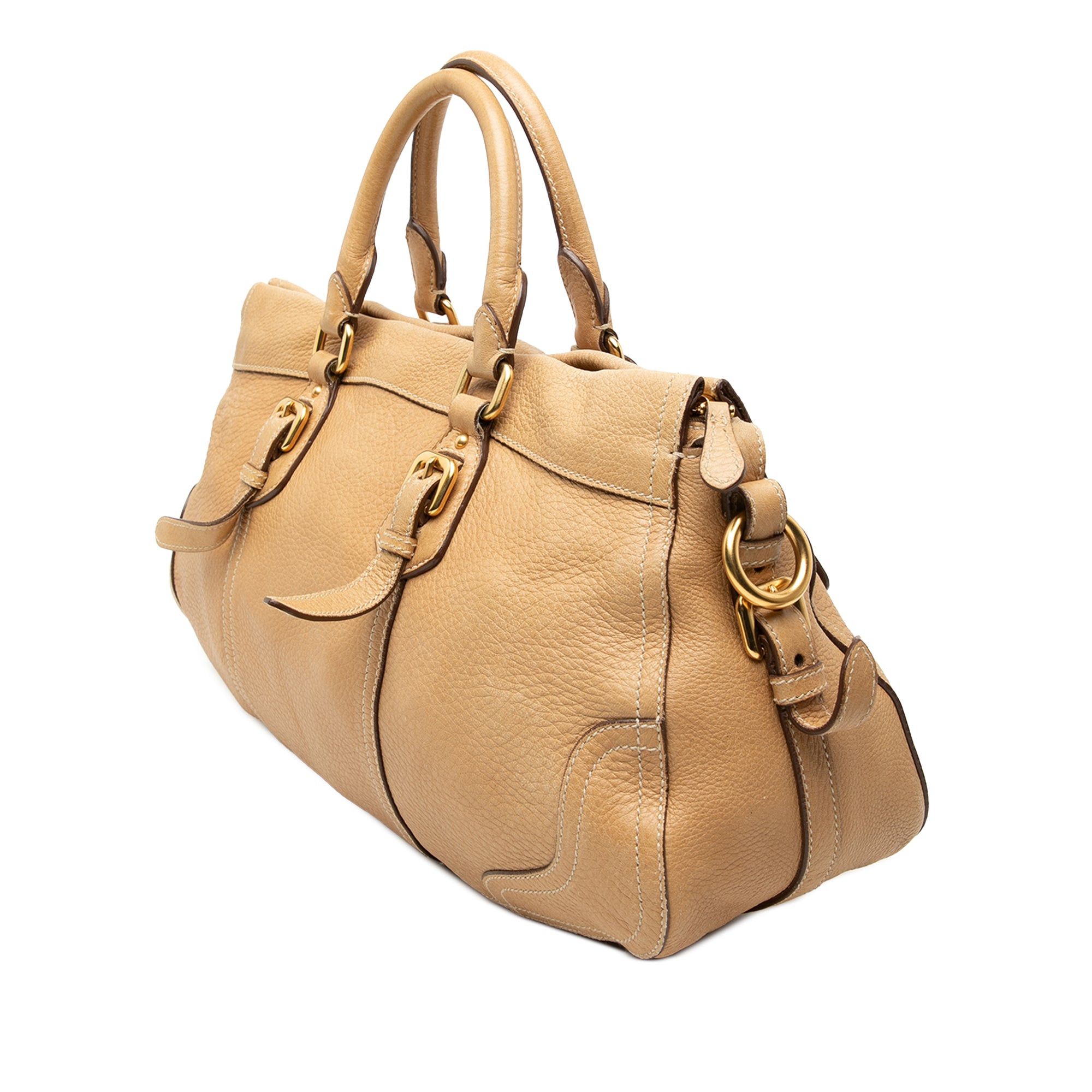 Prada Cervo Antik Shopping Satchel Size ONE SIZE - 2 Thumbnail