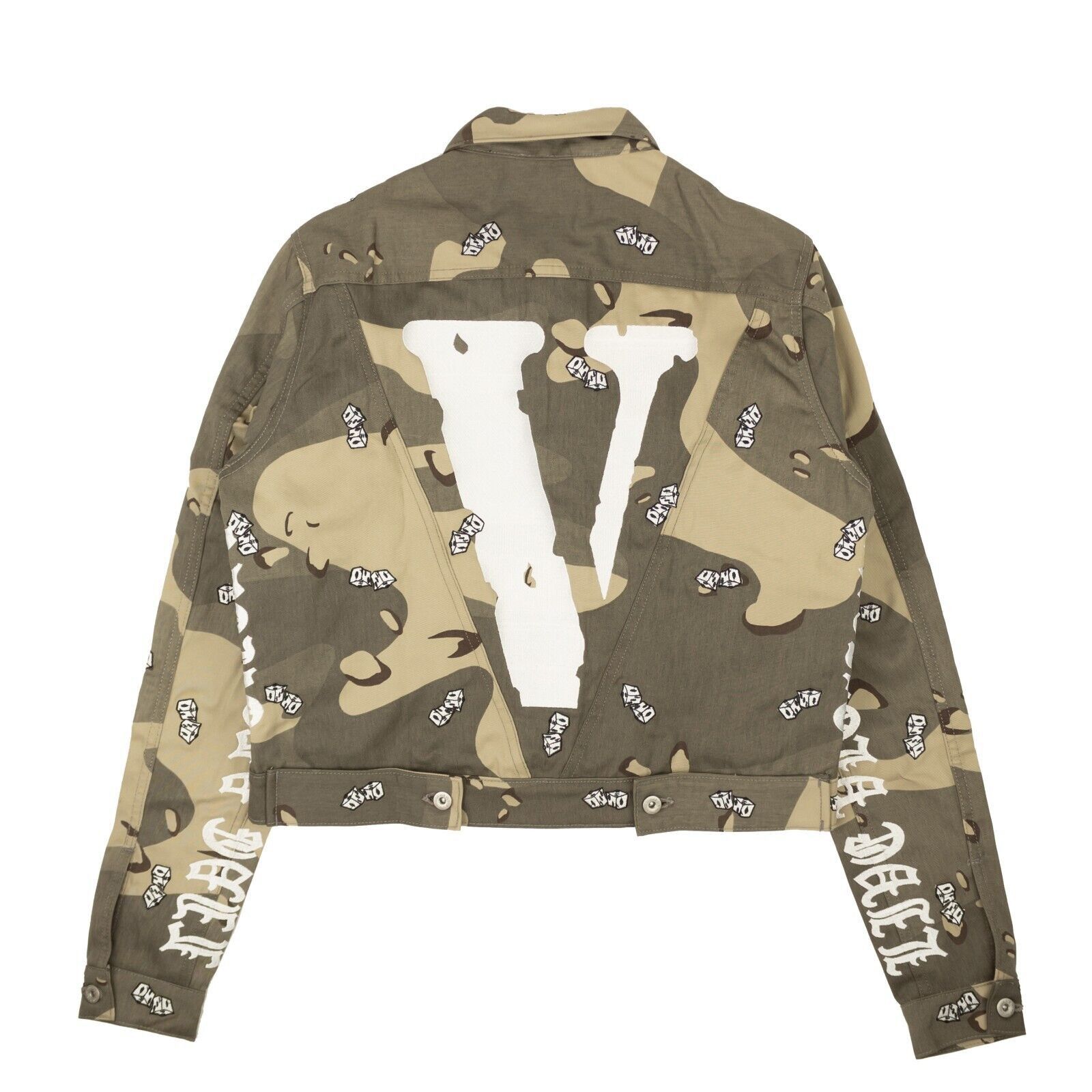 Vlone Beige Green Dice Camo Denim Jacket Size S Size US S / EU 44-46 / 1 - 3 Thumbnail