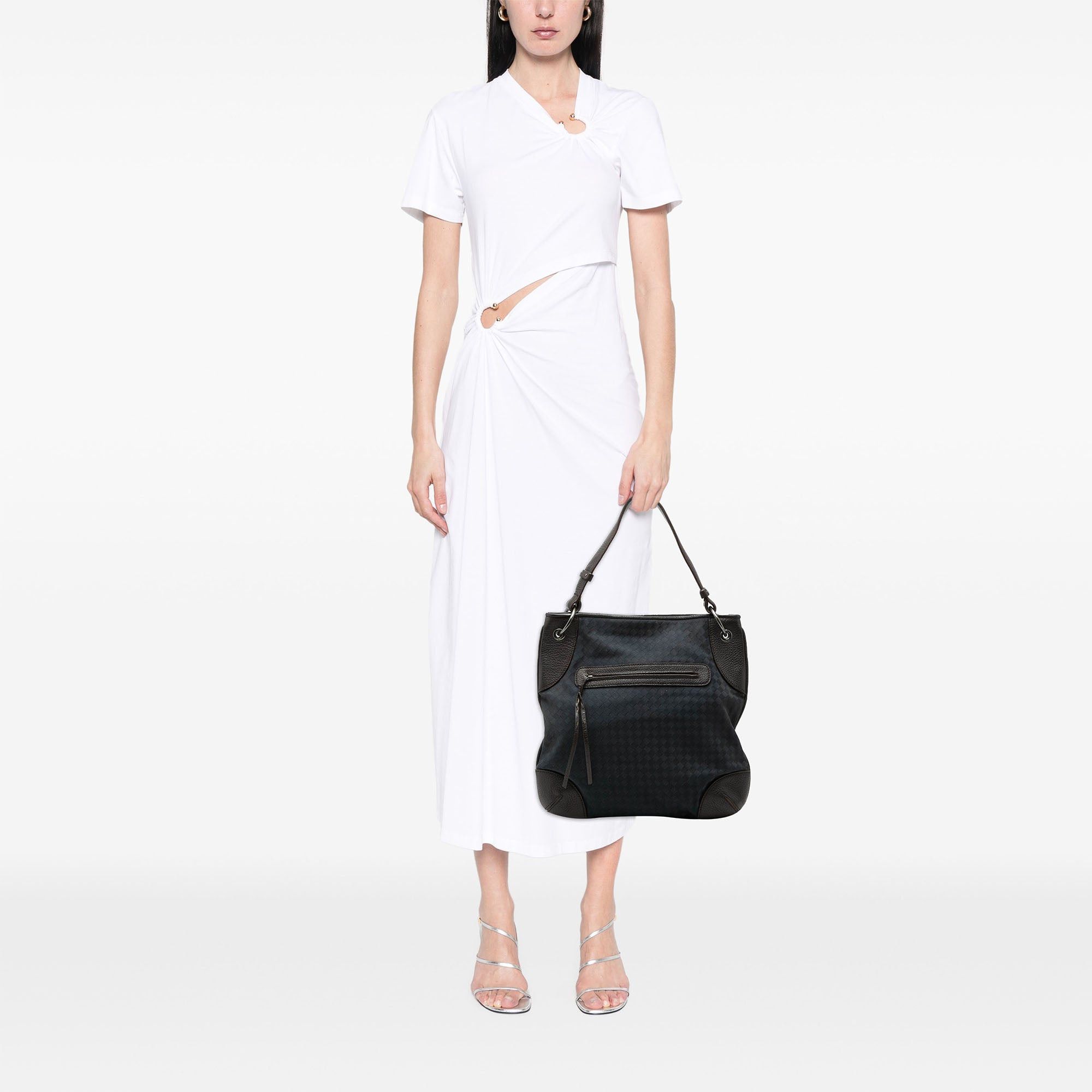 Bottega Veneta Intrecciato Canvas and Leather Hobo Size ONE SIZE - 7 Thumbnail