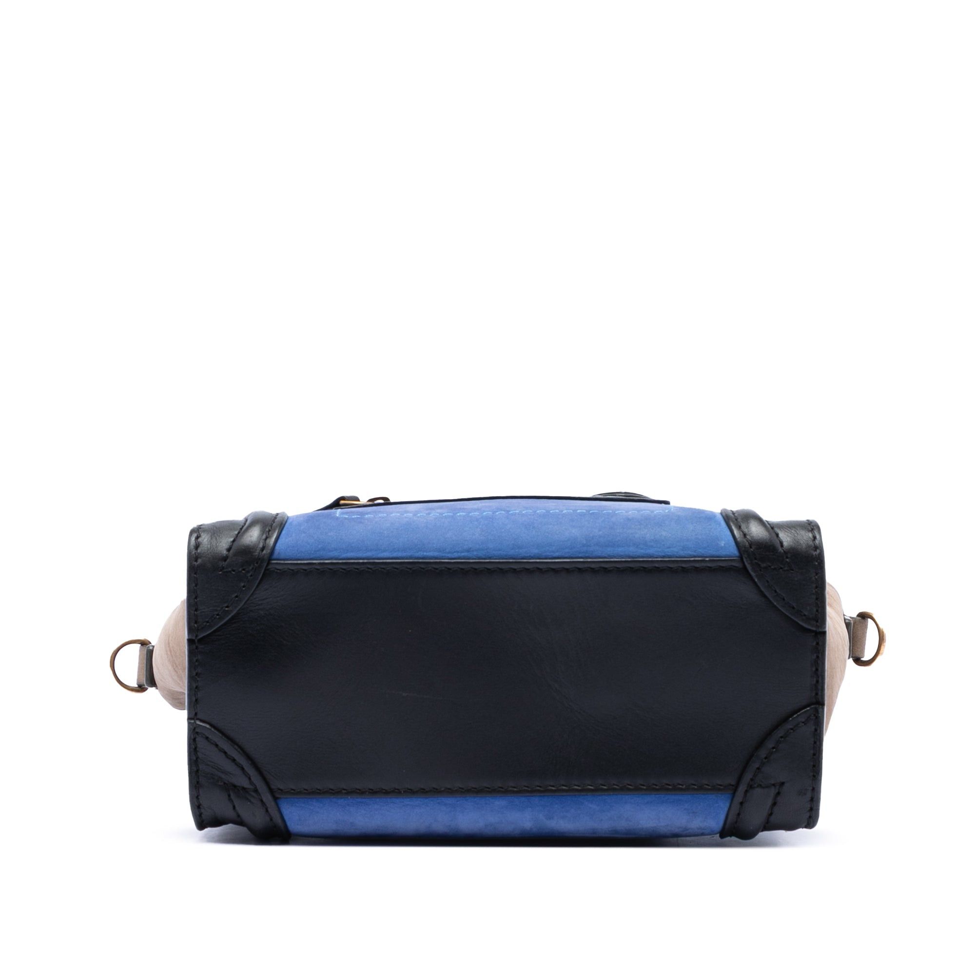 Celine Nano Tricolor Nubuck and Calfskin Luggage Tote Size ONE SIZE - 3 Thumbnail