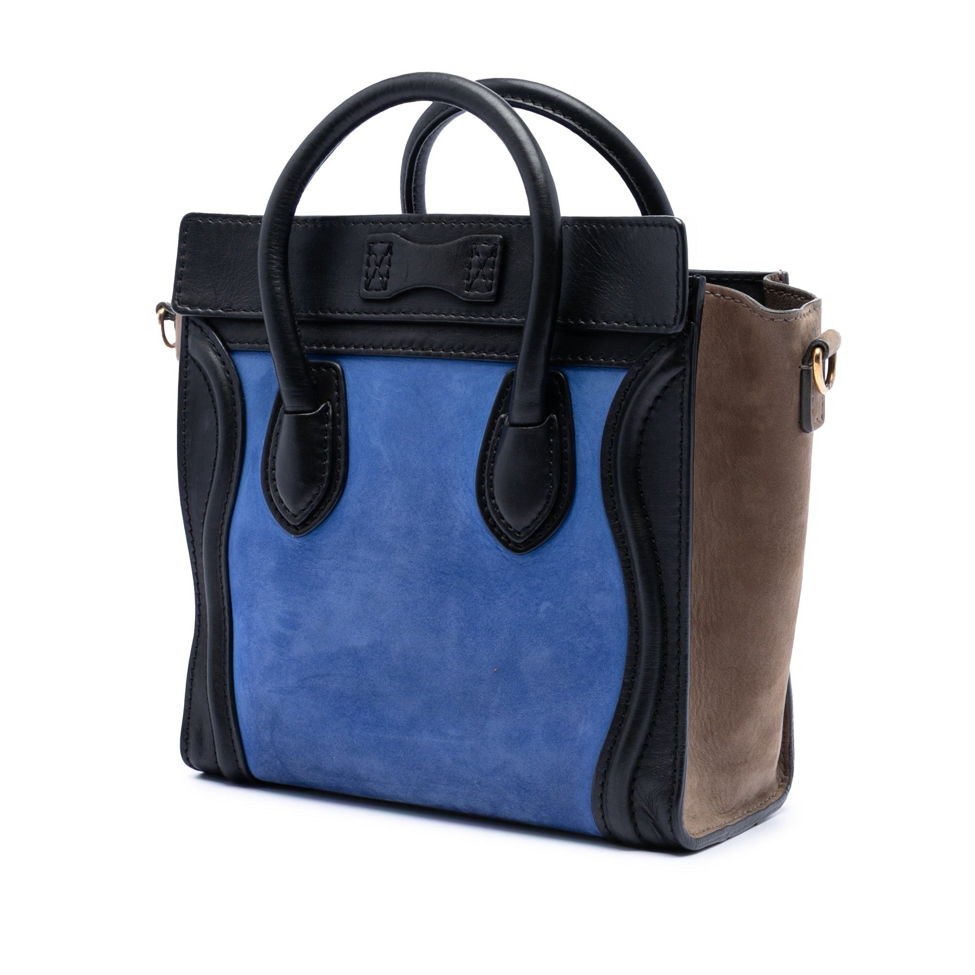 Celine Nano Tricolor Nubuck and Calfskin Luggage Tote Size ONE SIZE - 2 Thumbnail