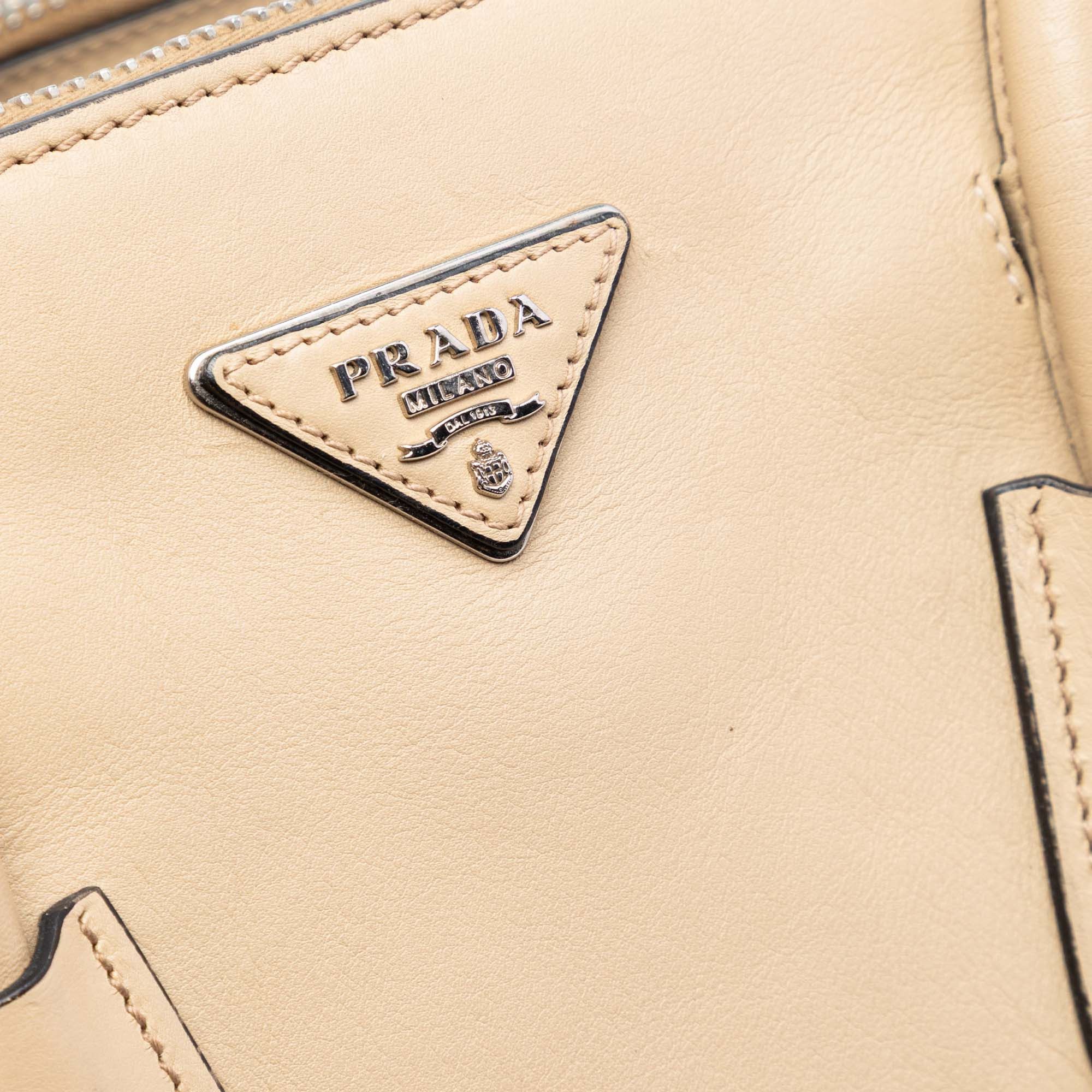 Prada Bicolor Glace Calf Twin Pocket Double Handle Satchel Size ONE SIZE - 5 Thumbnail