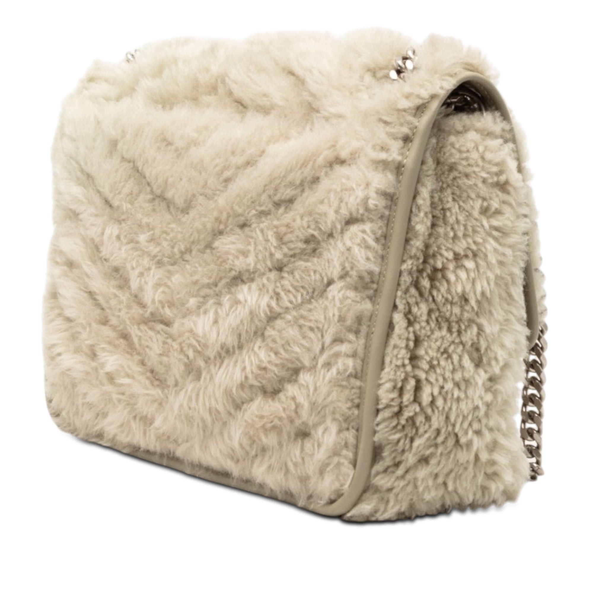 Saint Laurent Paris Medium Shearling Niki Shoulder Bag Size ONE SIZE - 2 Thumbnail