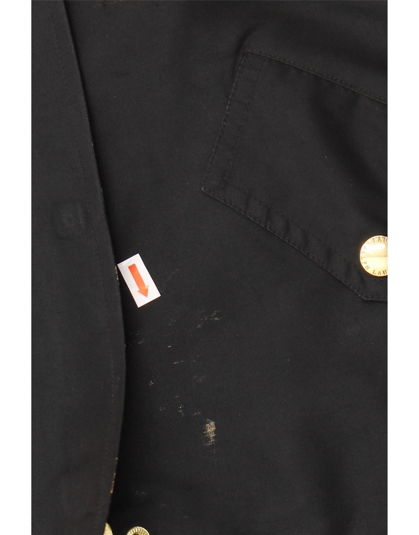 Ralph Lauren Womens Utility Jacket UK 14 Medium Black Polyester Size L / US 10 / IT 46 - 3 Thumbnail