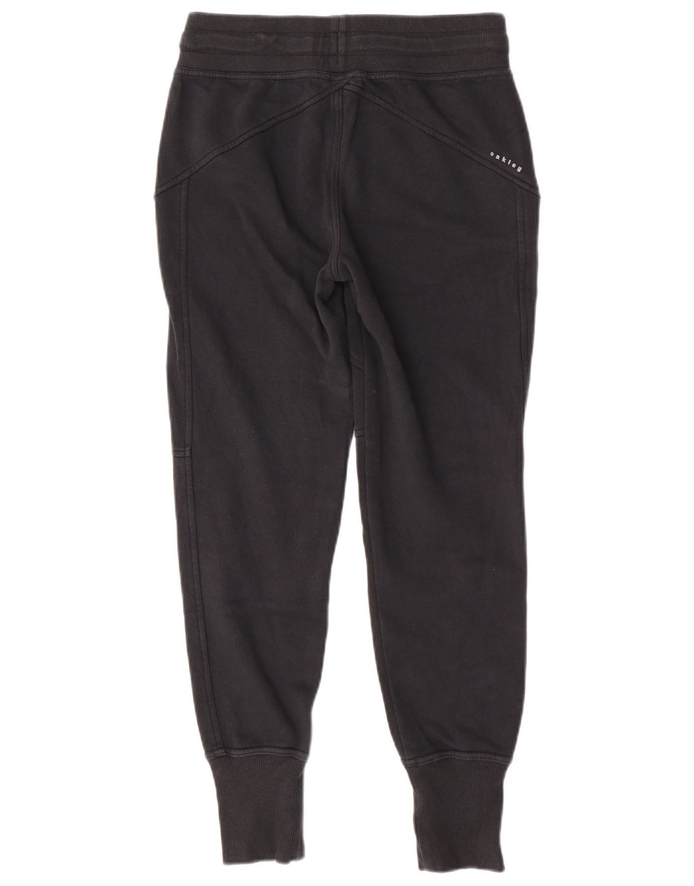 Oakley Womens Tracksuit Trousers Joggers UK 8 Small Black Size 27" / US 4 / IT 40 - 2 Thumbnail
