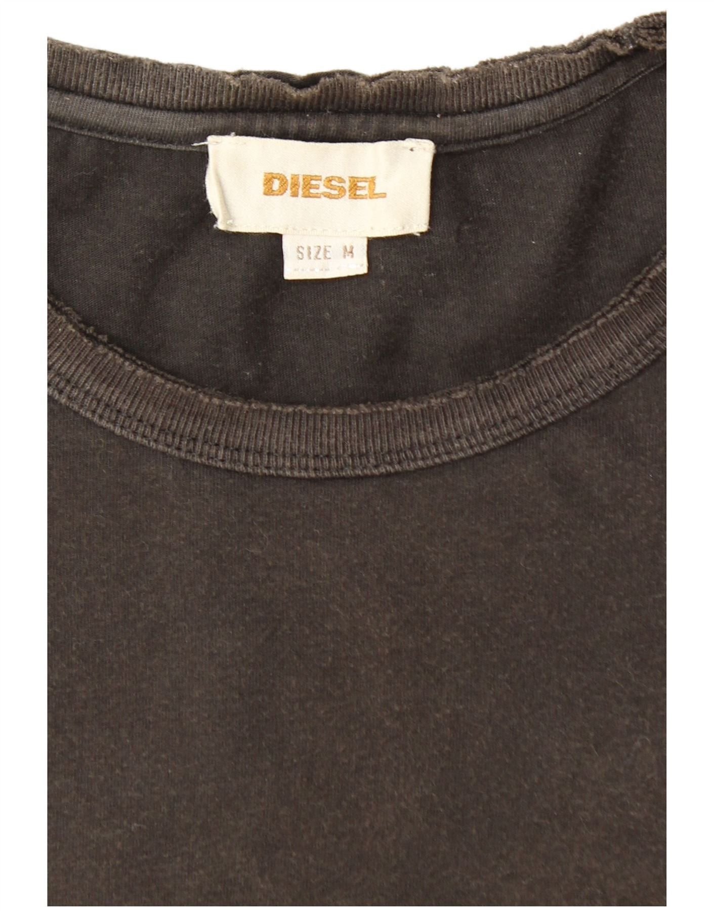 Diesel Mens Top Long Sleeve Medium Brown Cotton Size US M / EU 48-50 / 2 - 3 Thumbnail