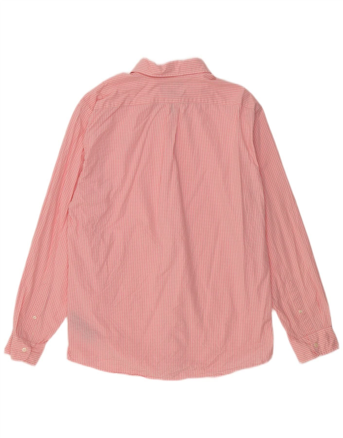 Ralph Lauren Mens Shirt XL Pink Gingham Cotton Size US XL / EU 56 / 4 - 2 Thumbnail