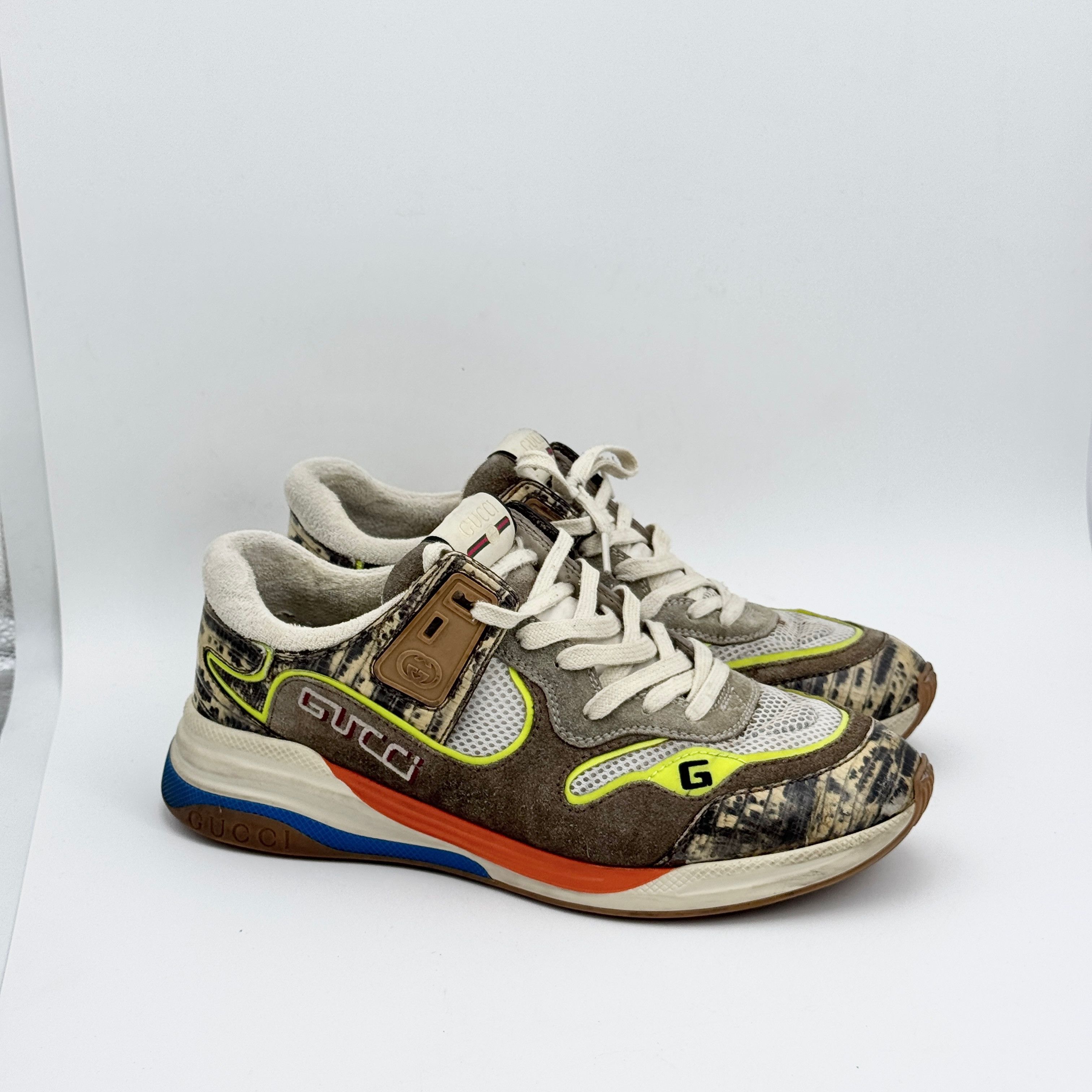 Gucci Gucci Multi-Color Logo Patch Sneakers US 9 Size US 9 / EU 42 - 3 Thumbnail