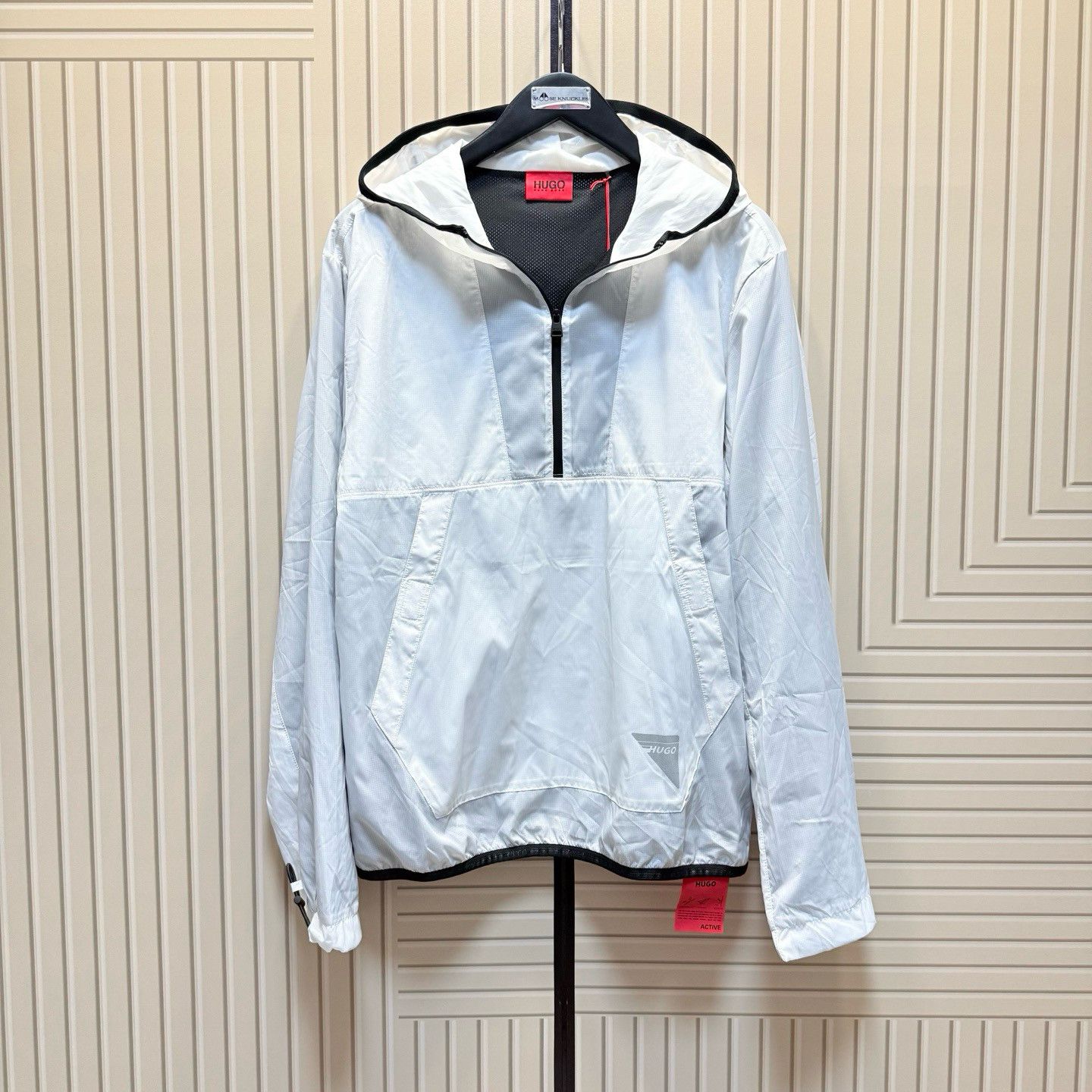 Hugo Boss HUGO BOSS White Logo Print Pullover Jacket Size M Size US M / EU 48-50 / 2 - 2 Thumbnail