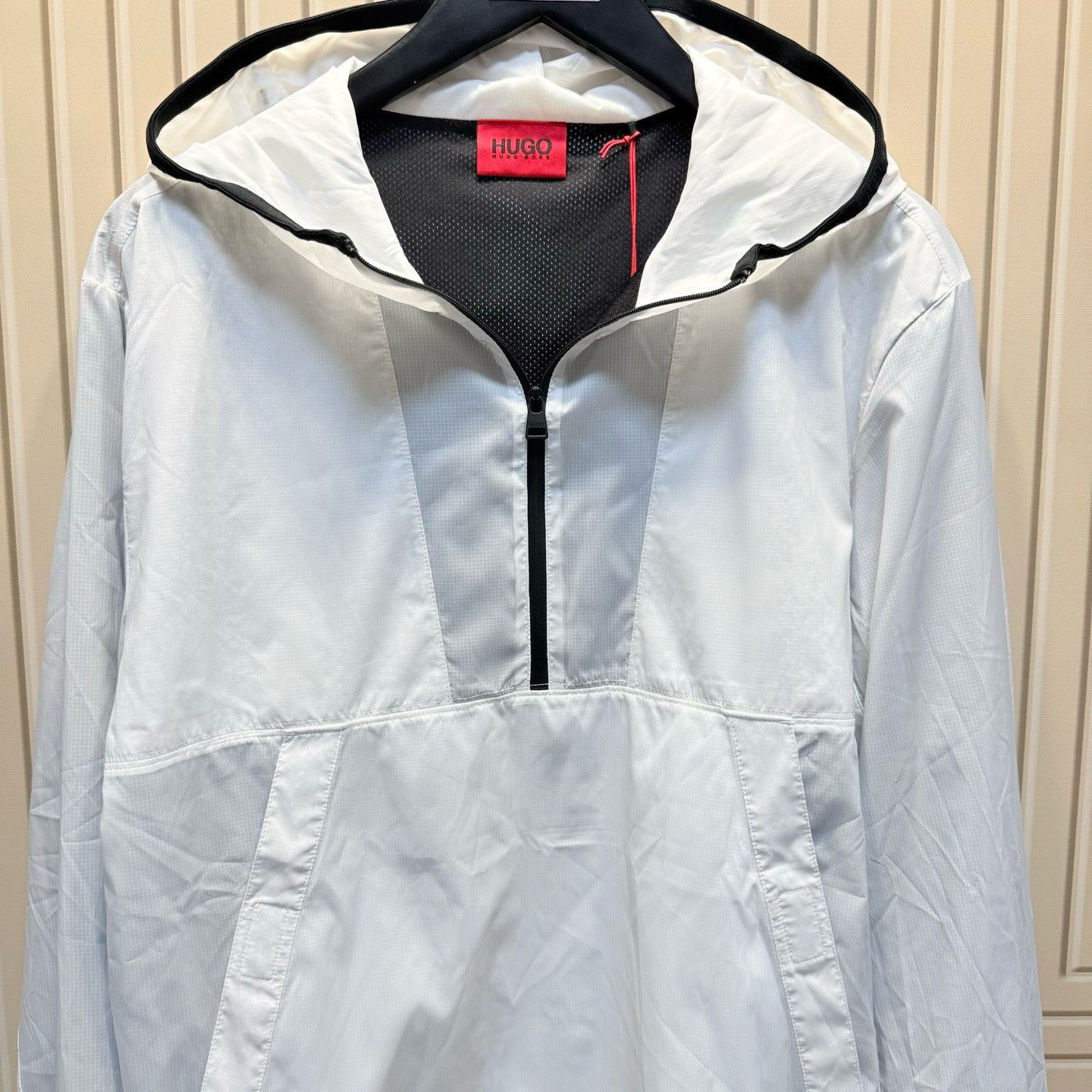 Hugo Boss HUGO BOSS White Logo Print Pullover Jacket Size M Size US M / EU 48-50 / 2 - 7 Thumbnail