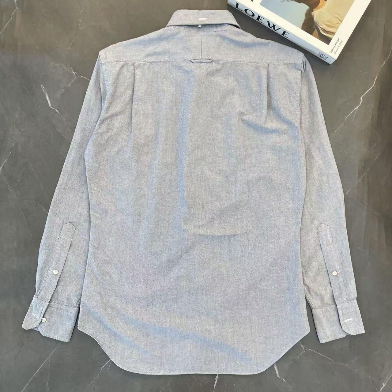 Thom Browne Thom Browne Blue Oxford Button Down Shirt Size 2 Size US M / EU 48-50 / 2 - 3 Thumbnail