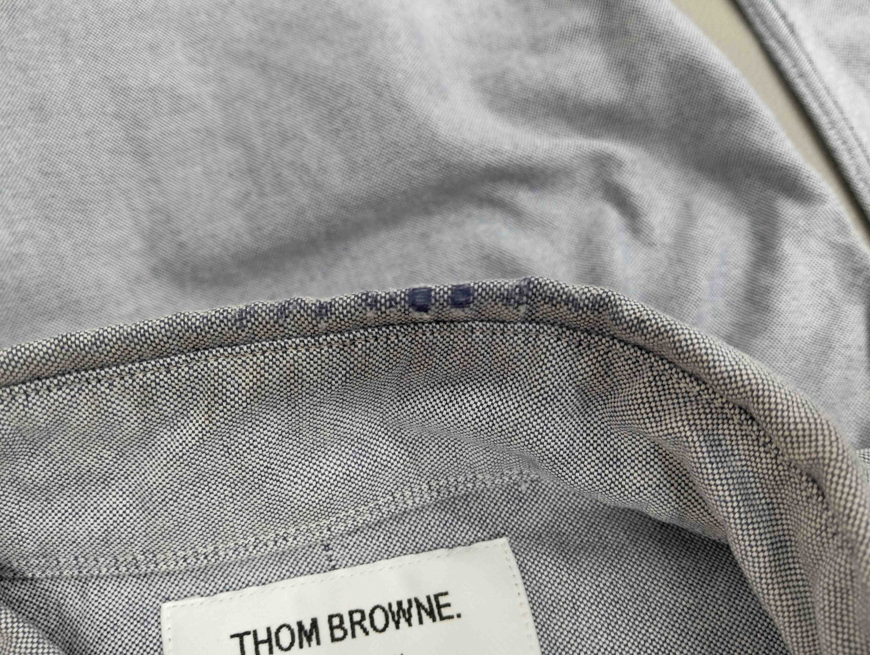 Thom Browne Thom Browne Blue Oxford Button Down Shirt Size 2 Size US M / EU 48-50 / 2 - 9 Thumbnail