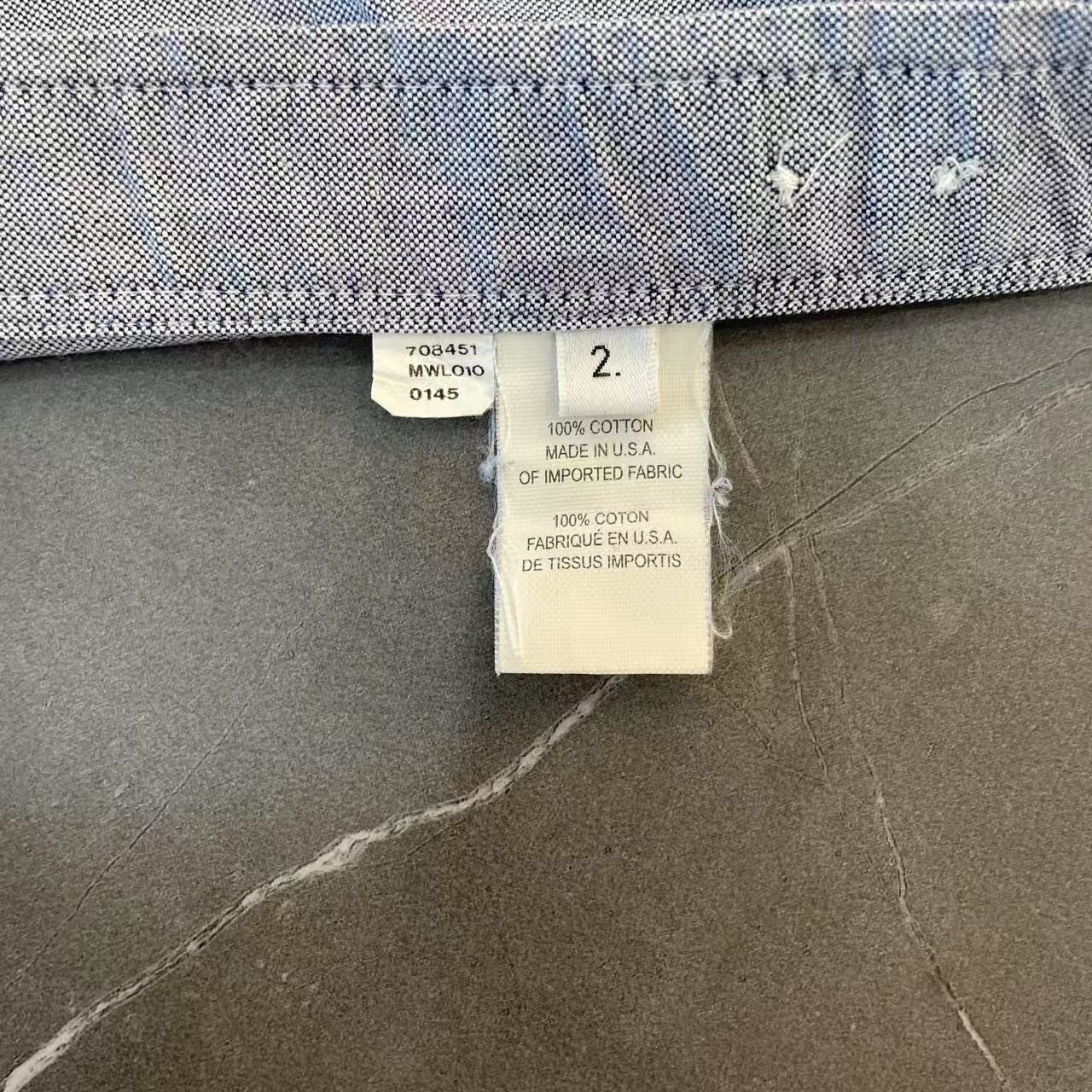 Thom Browne Thom Browne Blue Oxford Button Down Shirt Size 2 Size US M / EU 48-50 / 2 - 8 Thumbnail