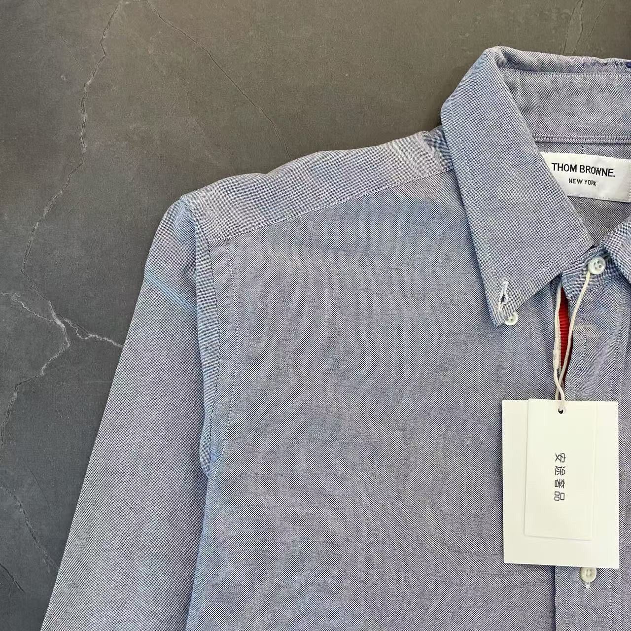 Thom Browne Thom Browne Blue Oxford Button Down Shirt Size 2 Size US M / EU 48-50 / 2 - 4 Thumbnail