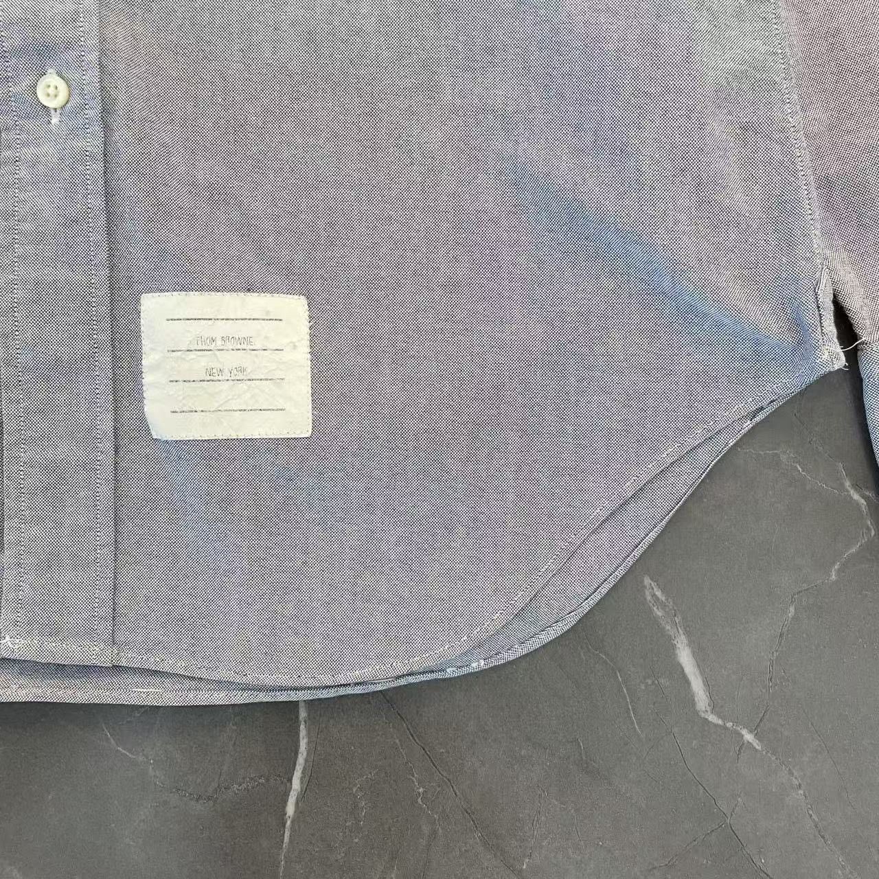 Thom Browne Thom Browne Blue Oxford Button Down Shirt Size 2 Size US M / EU 48-50 / 2 - 5 Thumbnail