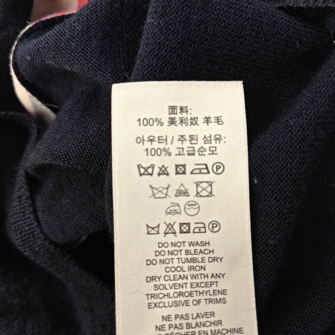 Burberry Burberry Brit Black Wool Cardigan L Size L / US 10 / IT 46 - 4 Thumbnail