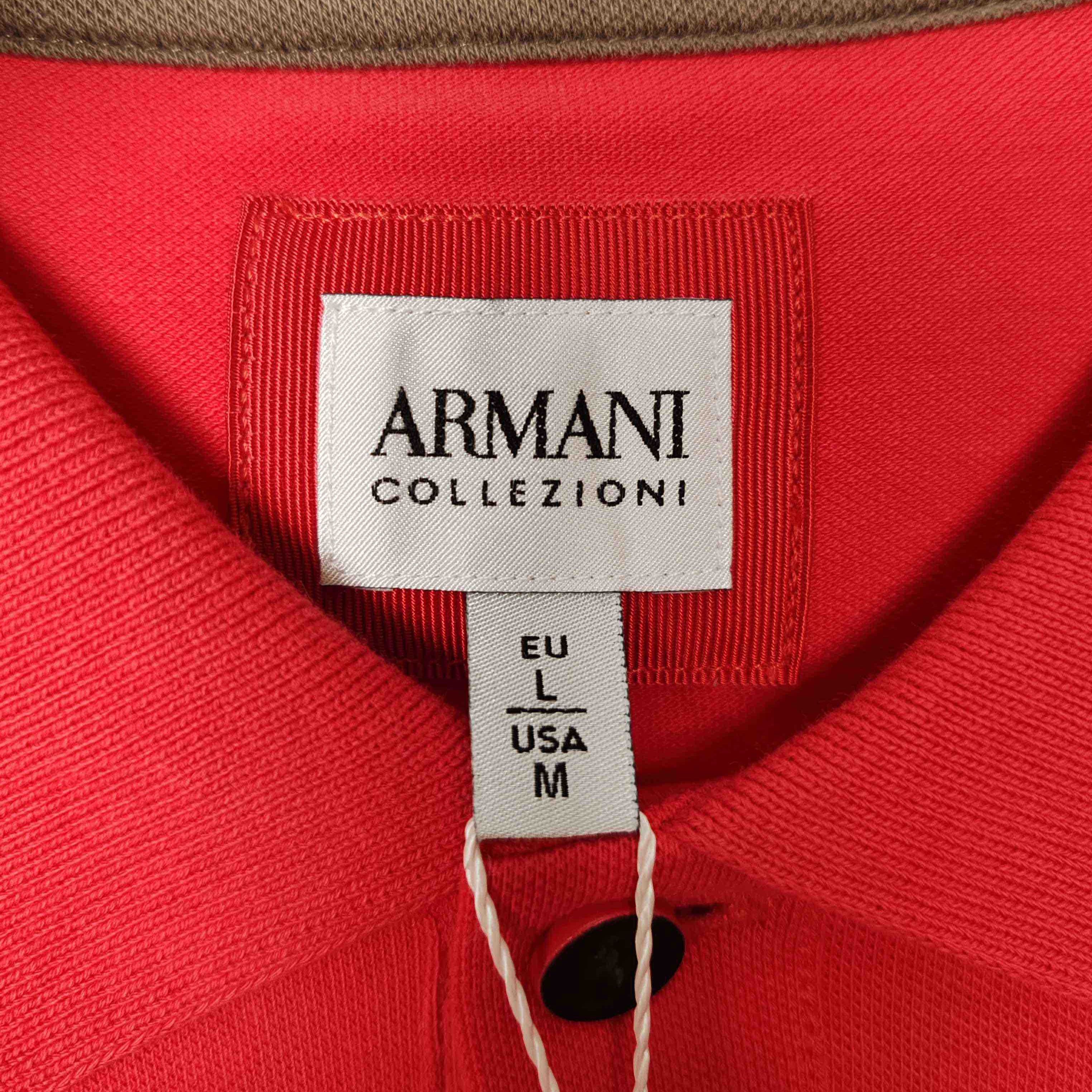Armani Collezioni Armani Collezioni Long Sleeve Pique Polo Size L Size US L / EU 52-54 / 3 - 4 Thumbnail