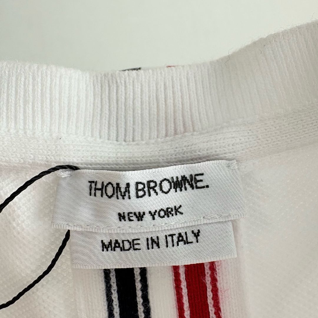 Thom Browne Thom Browne Tricolor Stripe Pique T-Shirt 40 Size US XXS / EU 40 - 5 Thumbnail