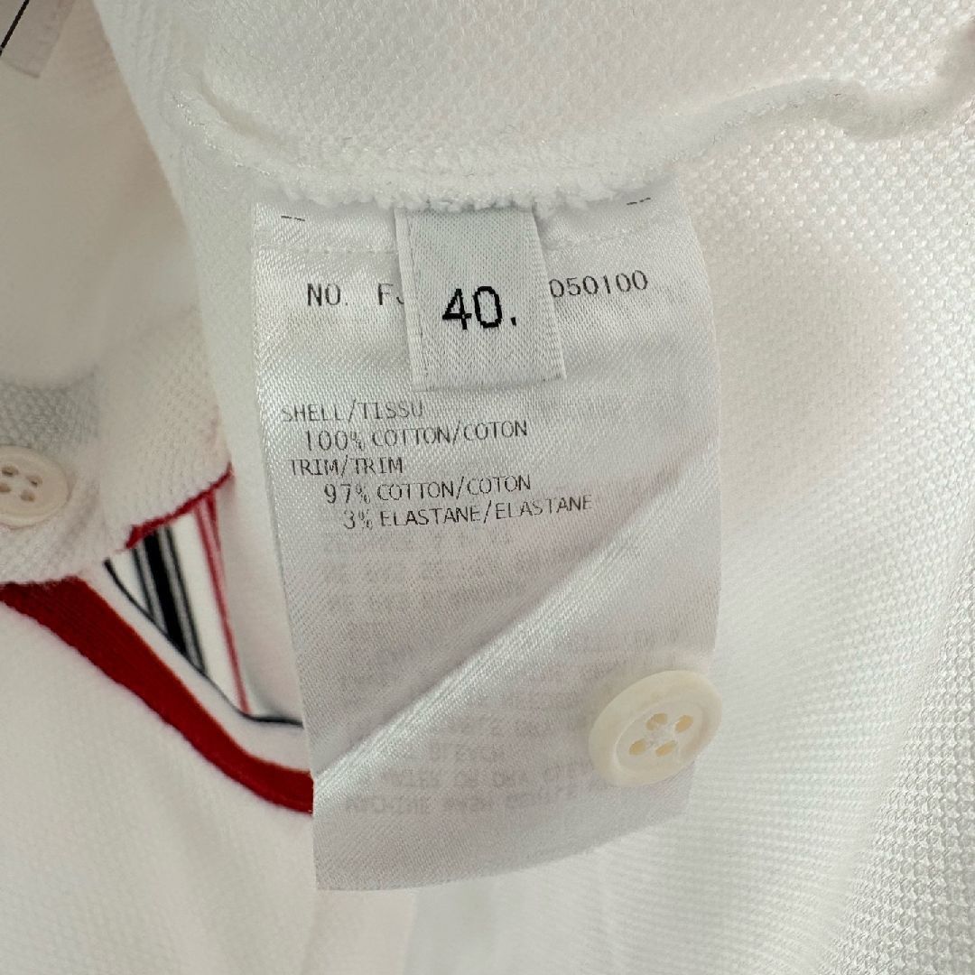 Thom Browne Thom Browne Tricolor Stripe Pique T-Shirt 40 Size US XXS / EU 40 - 6 Thumbnail
