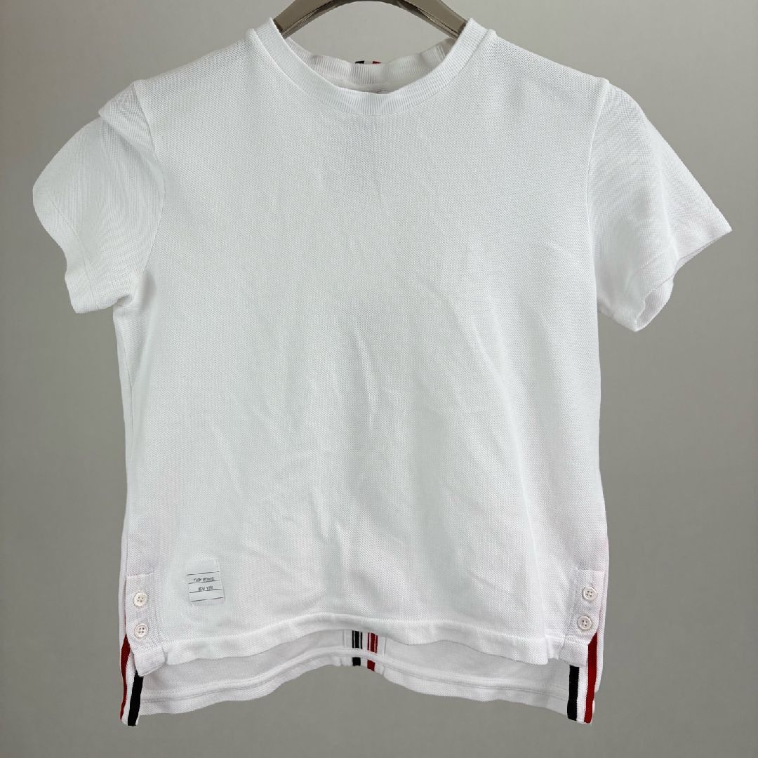 Thom Browne Thom Browne Tricolor Stripe Pique T-Shirt 40 Size US XXS / EU 40 - 2 Thumbnail
