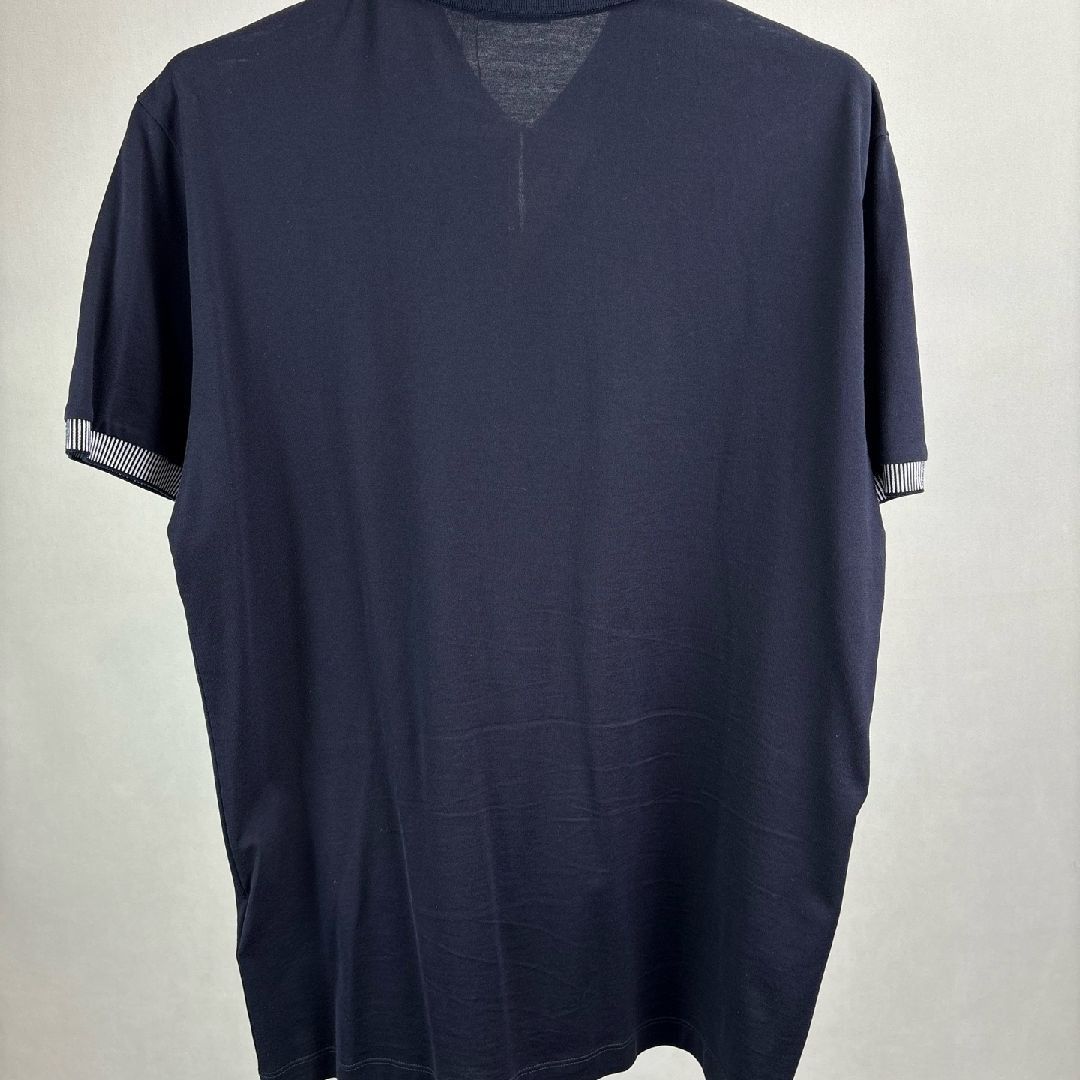 Bottega Veneta Bottega Veneta Striped Cotton Polo Shirt Size 52 Size US L / EU 52-54 / 3 - 3 Thumbnail