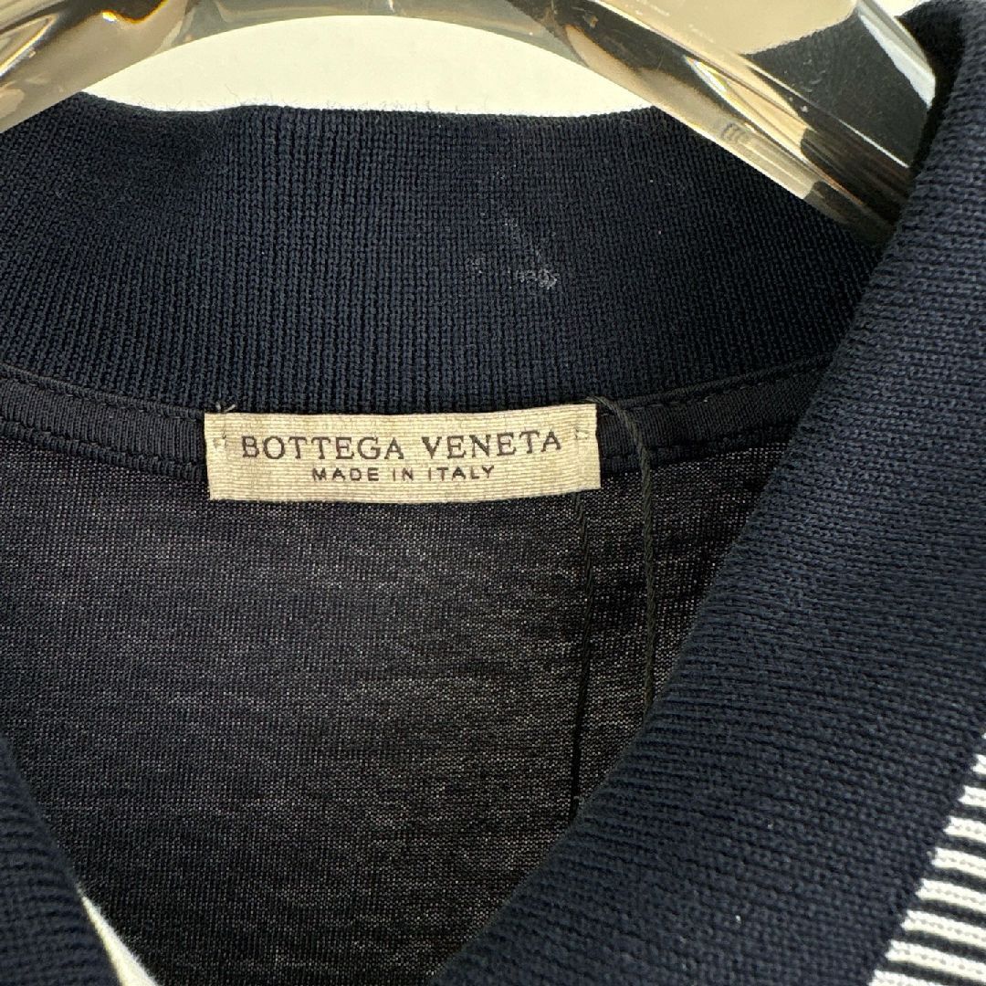 Bottega Veneta Bottega Veneta Striped Cotton Polo Shirt Size 52 Size US L / EU 52-54 / 3 - 4 Thumbnail