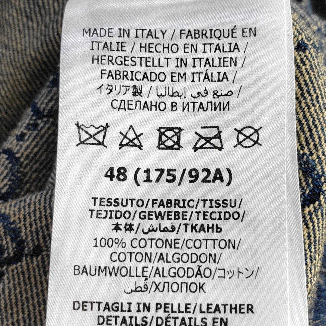 Gucci Gucci Monogram Denim Light Jacket 48 Size US M / EU 48-50 / 2 - 5 Thumbnail