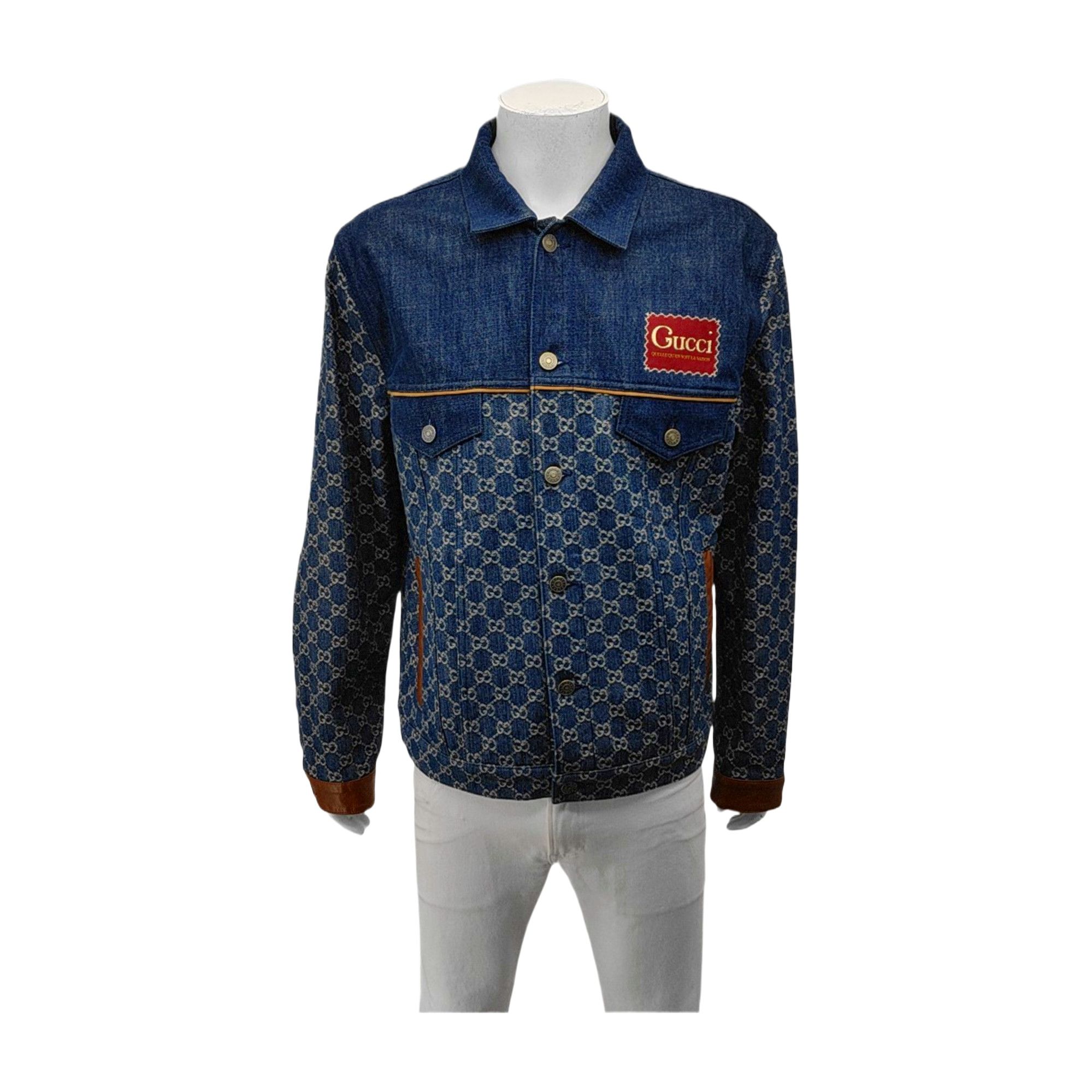 Gucci Gucci Monogram Denim Light Jacket 48 Size US M / EU 48-50 / 2 - 2 Thumbnail