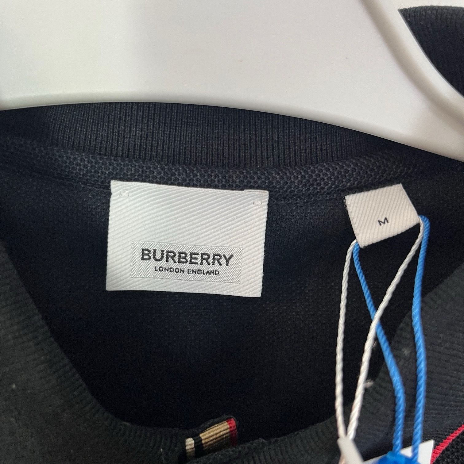 Burberry Burberry Red Trim Monogram Polo Size M Size US M / EU 48-50 / 2 - 4 Thumbnail