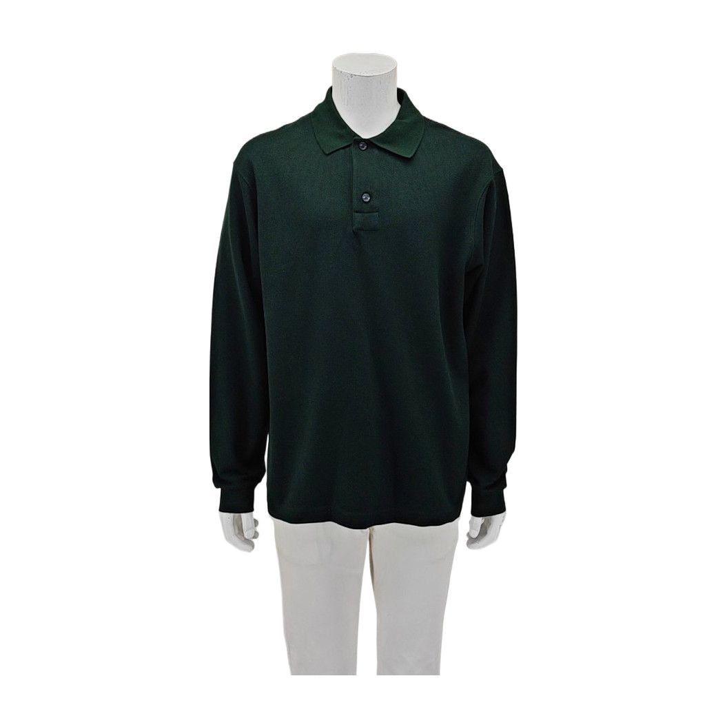 Burberry Burberry Long Sleeve Cotton Polo Shirt L Size US L / EU 52-54 / 3 - 2 Thumbnail