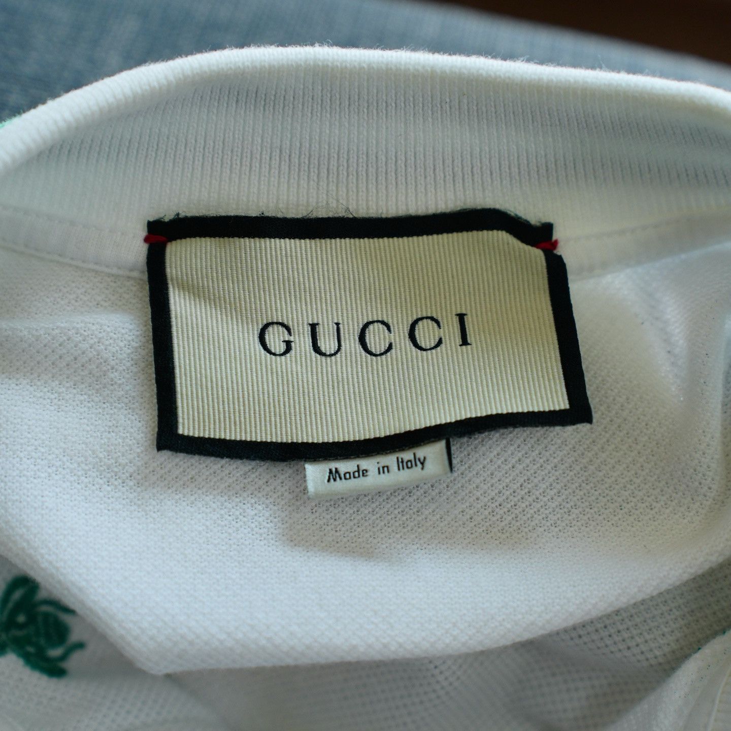 Gucci Gucci Bee Motif Polo Shirt Size L Size US L / EU 52-54 / 3 - 4 Thumbnail