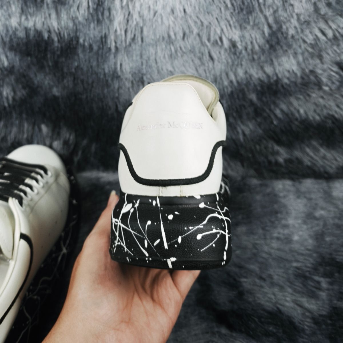 Alexander McQueen Alexander McQueen Paint Splatter Oversized Sneakers US 8 Size US 8 / EU 41 - 12 Thumbnail