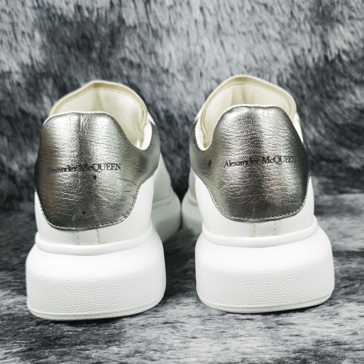 Alexander McQueen Alexander McQueen Oversized Metallic Heel Sneakers 41 Size US 8 / EU 41 - 4 Thumbnail
