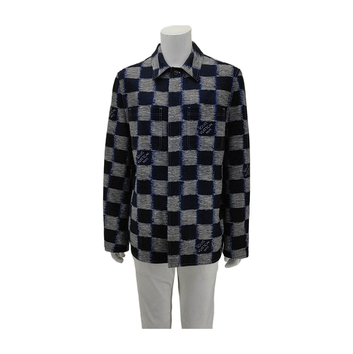 Louis Vuitton Louis Vuitton Damier Check Wool Light Jacket L Size US L / EU 52-54 / 3 - 2 Thumbnail
