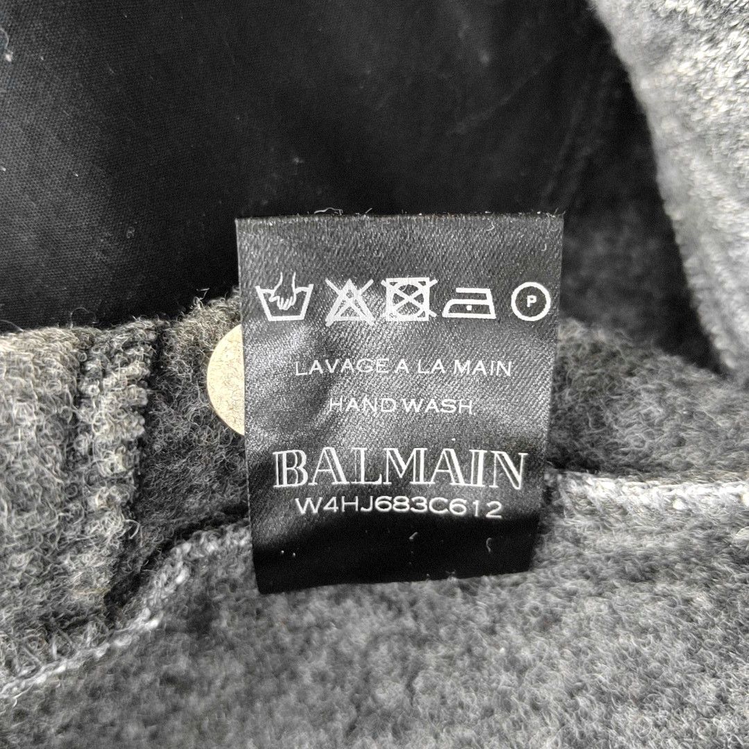 Balmain BALMAIN Biker Ribbed Cotton Wool Sweatpants Size L Size US 34 / EU 50 - 5 Thumbnail