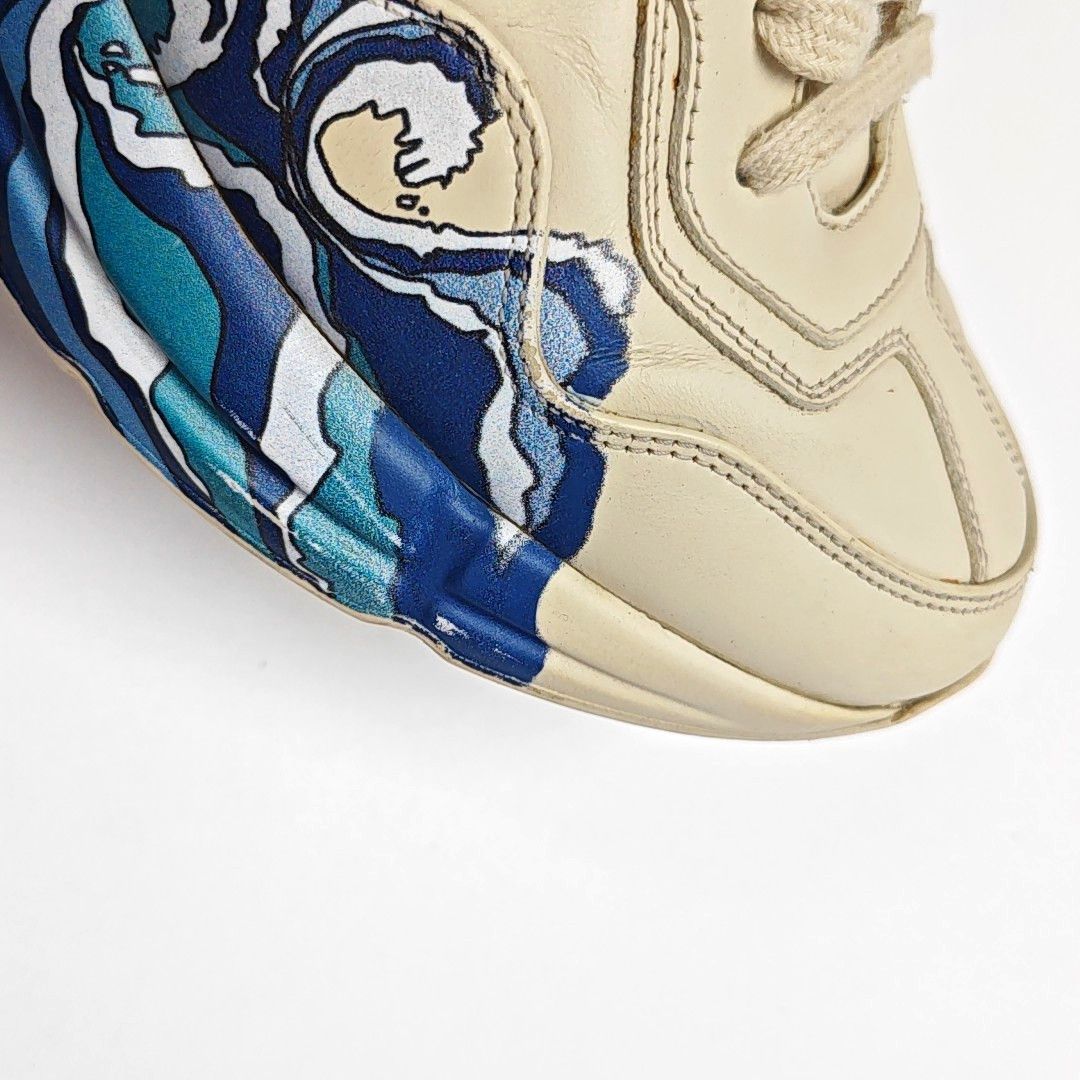 Gucci Gucci Wave Graphic Rhyton Sneakers 42.5 Size US 9.5 / EU 42-43 - 10 Thumbnail
