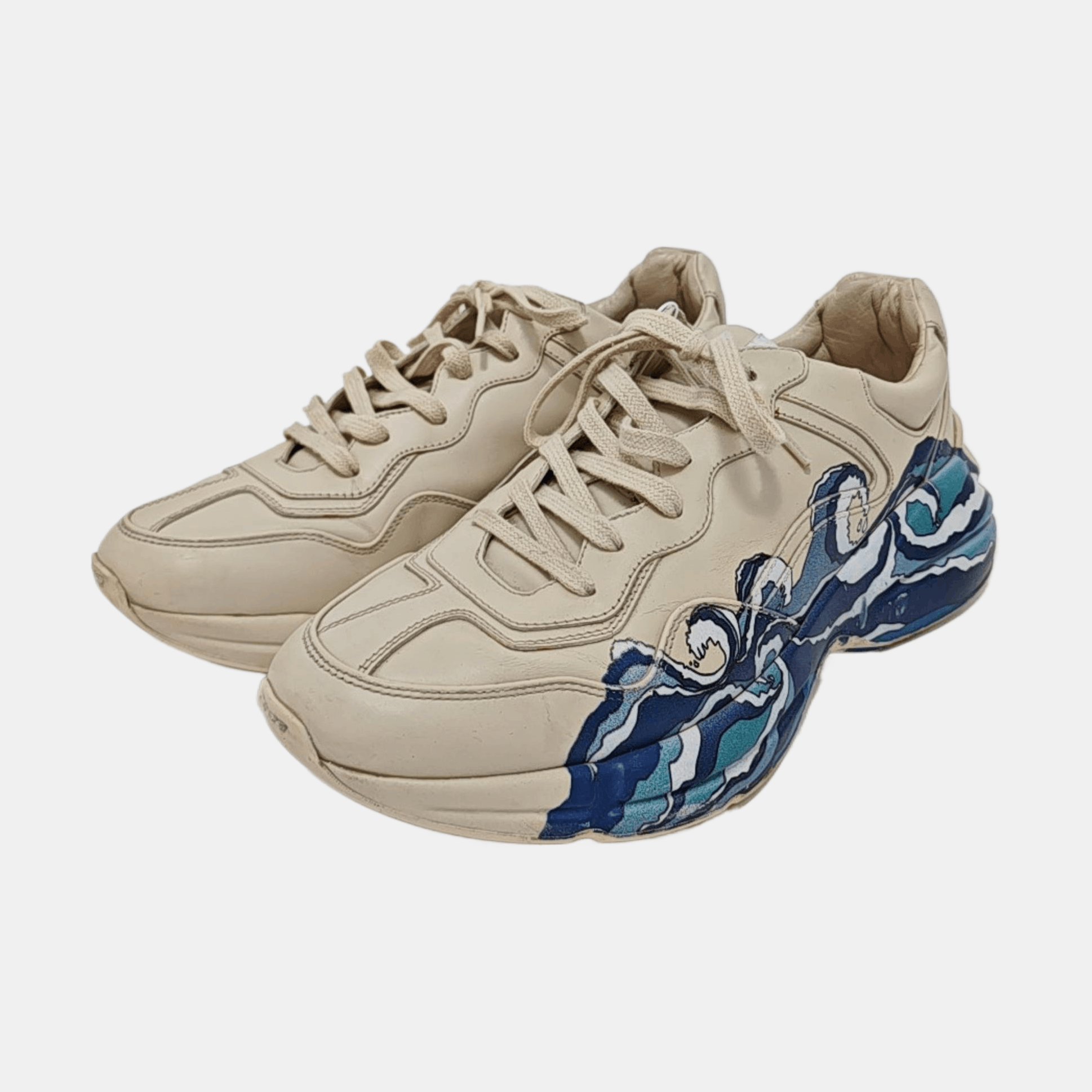 Gucci Gucci Wave Graphic Rhyton Sneakers 42.5 Size US 9.5 / EU 42-43 - 3 Thumbnail