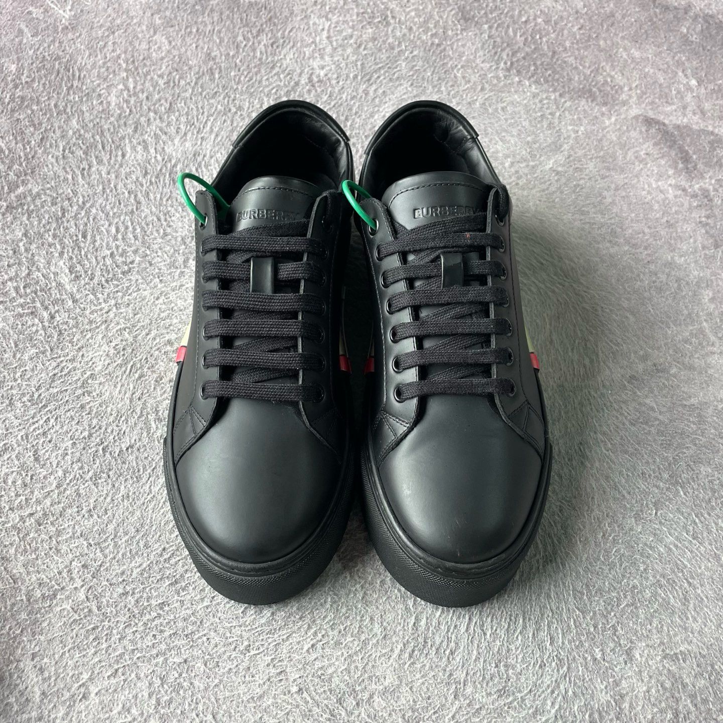Burberry Burberry Leather Side Stripe Sneakers Size 41 Size US 8 / EU 41 - 3 Thumbnail