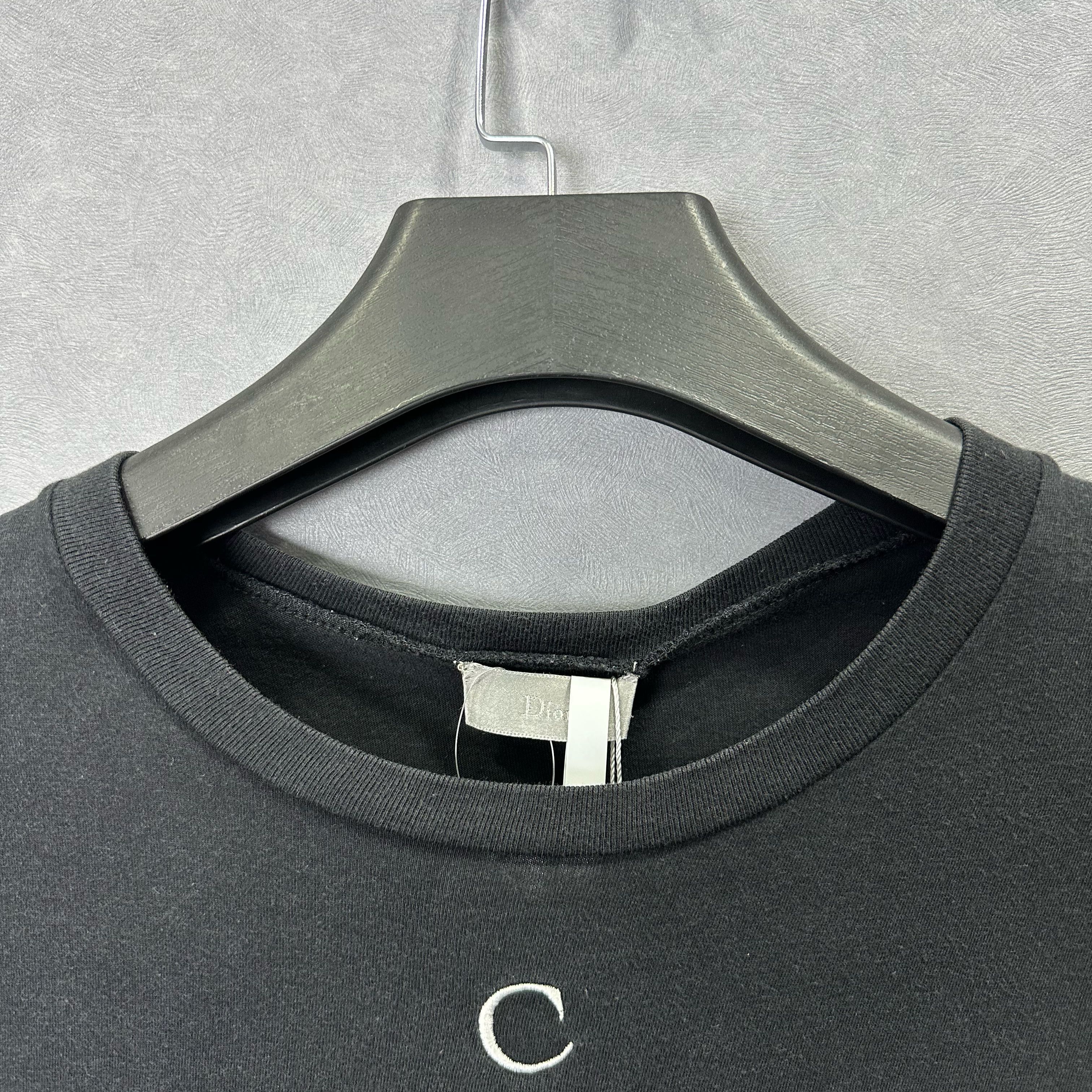 Dior Dior Logo Embroidery T-Shirt Black Size L Size US L / EU 52-54 / 3 - 5 Thumbnail