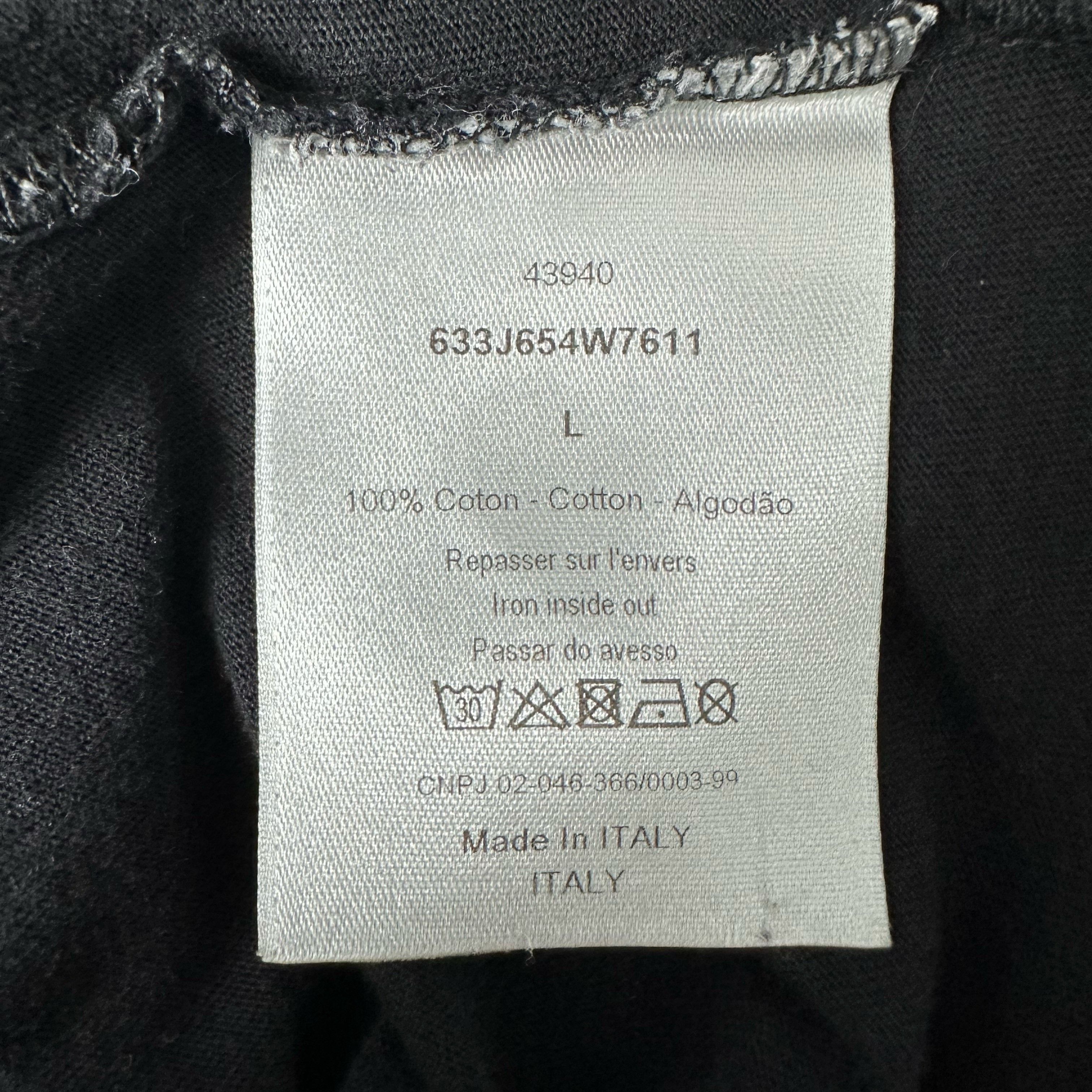 Dior Dior Logo Embroidery T-Shirt Black Size L Size US L / EU 52-54 / 3 - 6 Thumbnail