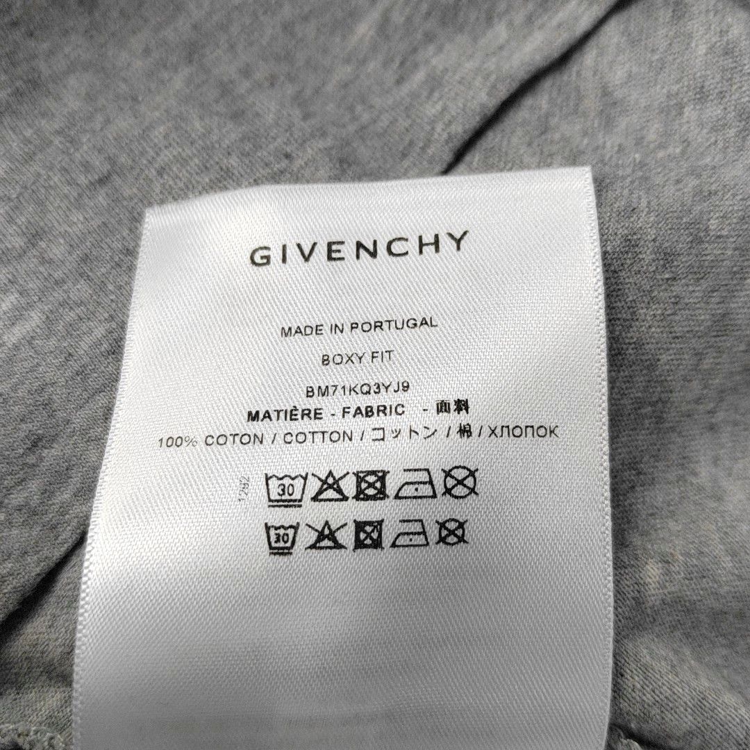 Givenchy Givenchy Graphic Logo Gray Cotton T-Shirt Size L Size US L / EU 52-54 / 3 - 5 Thumbnail