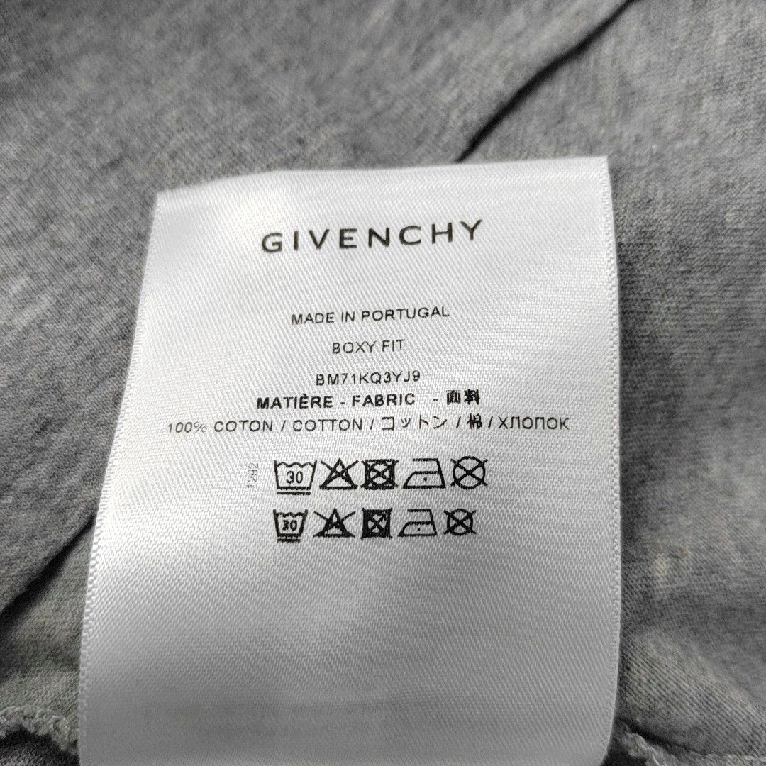 Givenchy Givenchy Graphic Logo Gray Cotton T-Shirt Size L Size US L / EU 52-54 / 3 - 4 Thumbnail