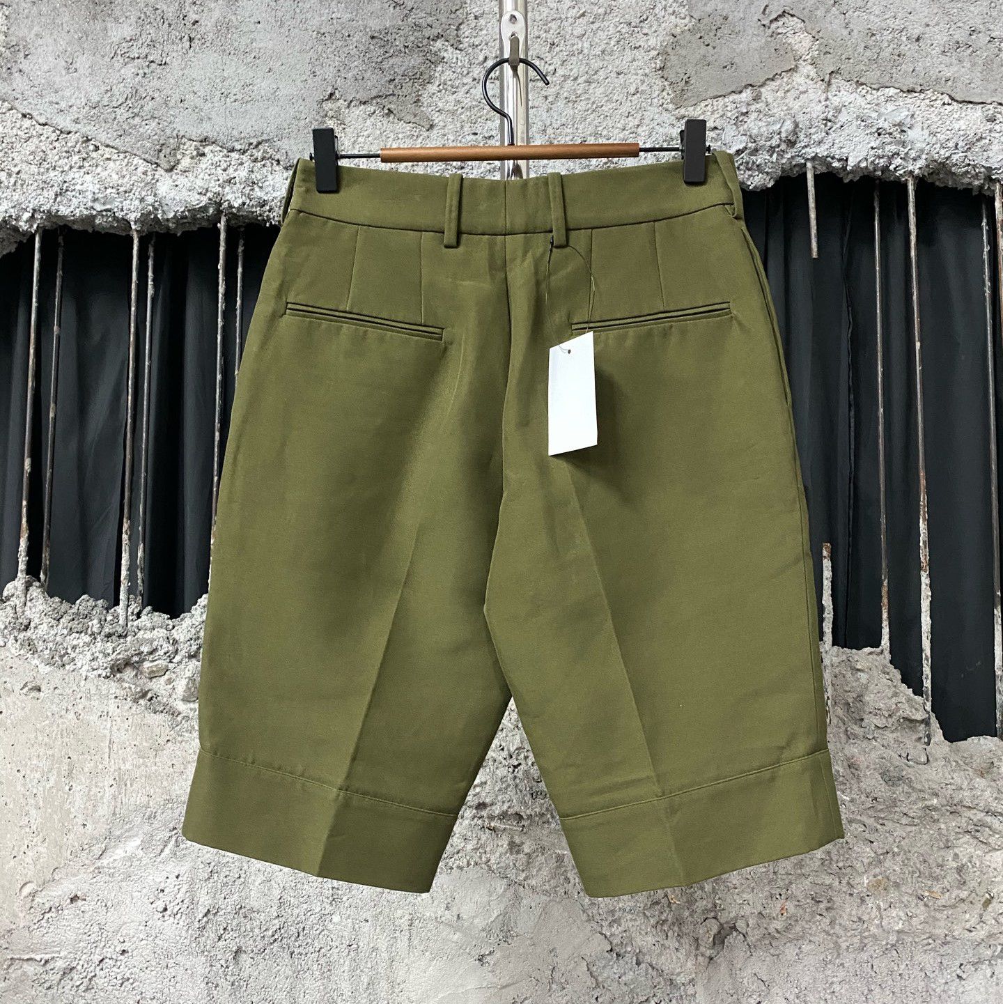 Marni MARNI Olive Cotton Chino Shorts Size 29 Size US 29 - 3 Thumbnail