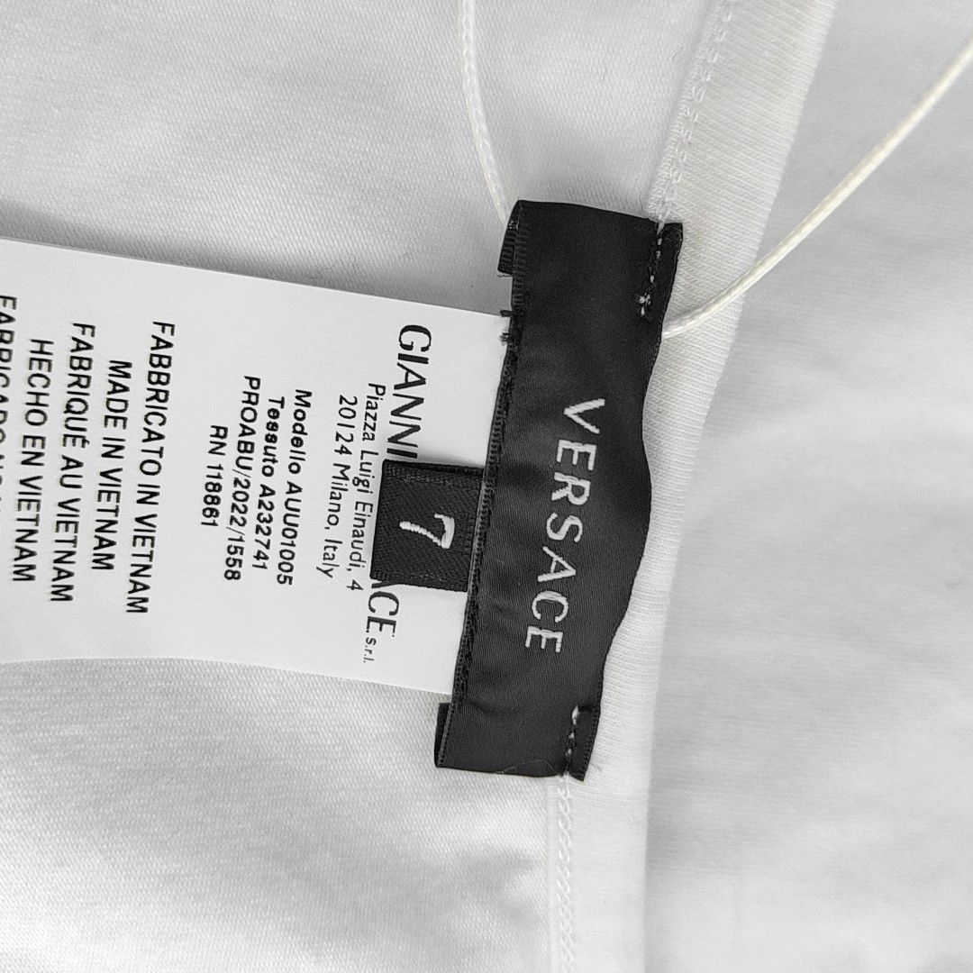 Versace Versace Medusa Logo T-Shirt White Size XXL Size US XXL / EU 58 / 5 - 6 Thumbnail