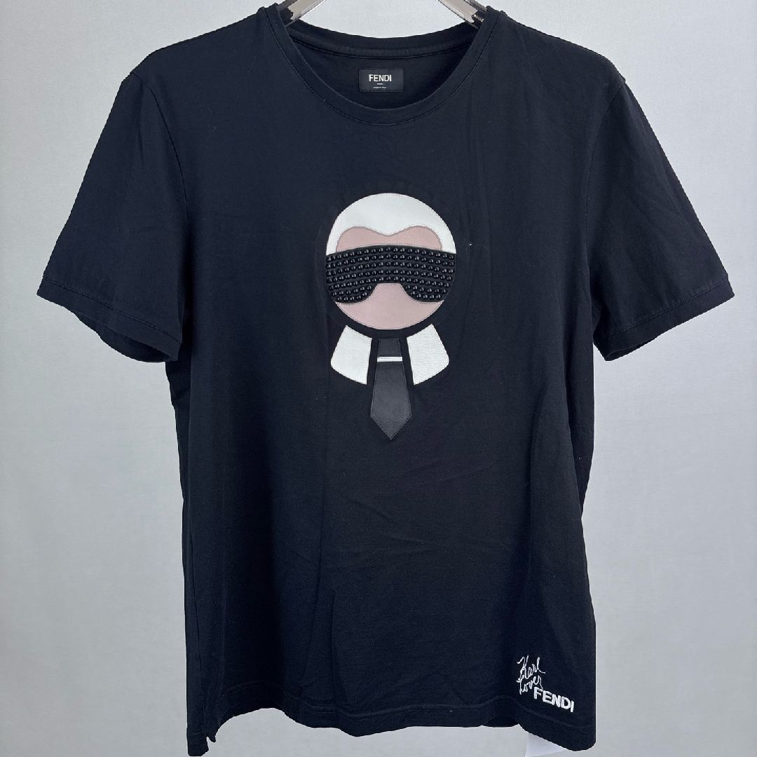 Fendi Fendi Karlito Patch T-Shirt EU 50 Size US M / EU 48-50 / 2 - 2 Thumbnail