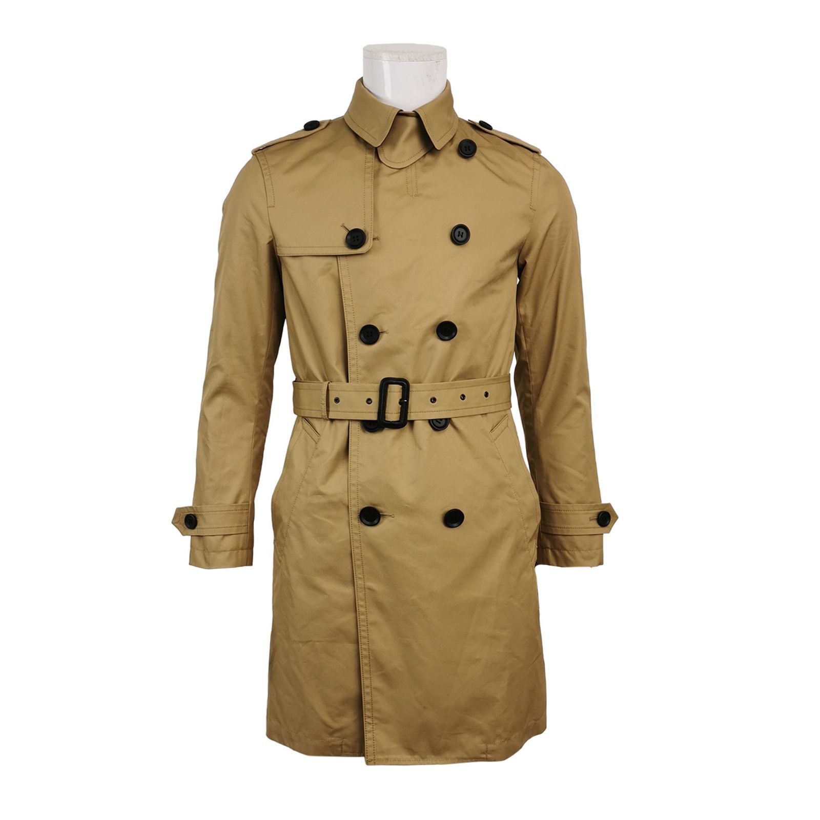 Coach Coach Khaki Cotton Blend Trench Coat XS Size US XS / EU 42 / 0 - 2 Thumbnail