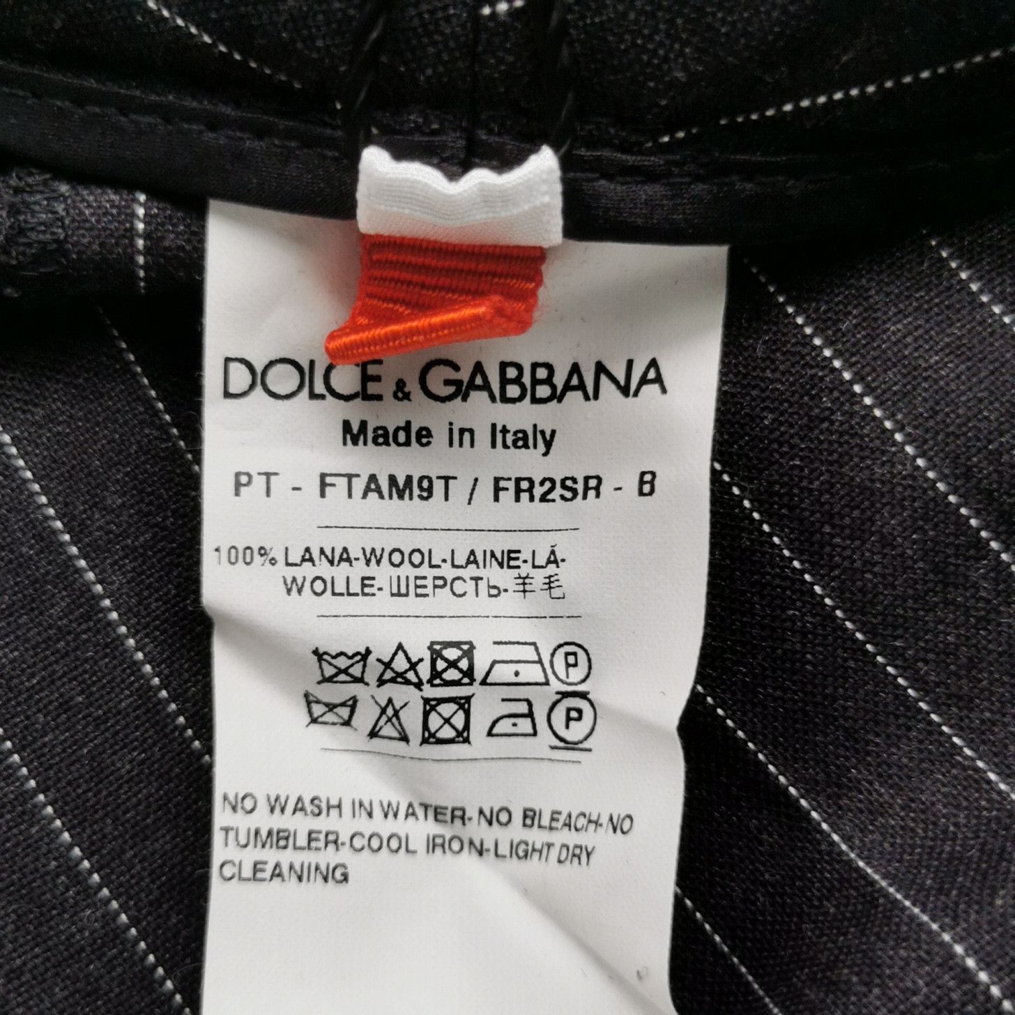 Dolce & Gabbana Dolce & Gabbana Pinstripe Wool Trousers EU 44 Size US 28 / EU 44 - 7 Thumbnail
