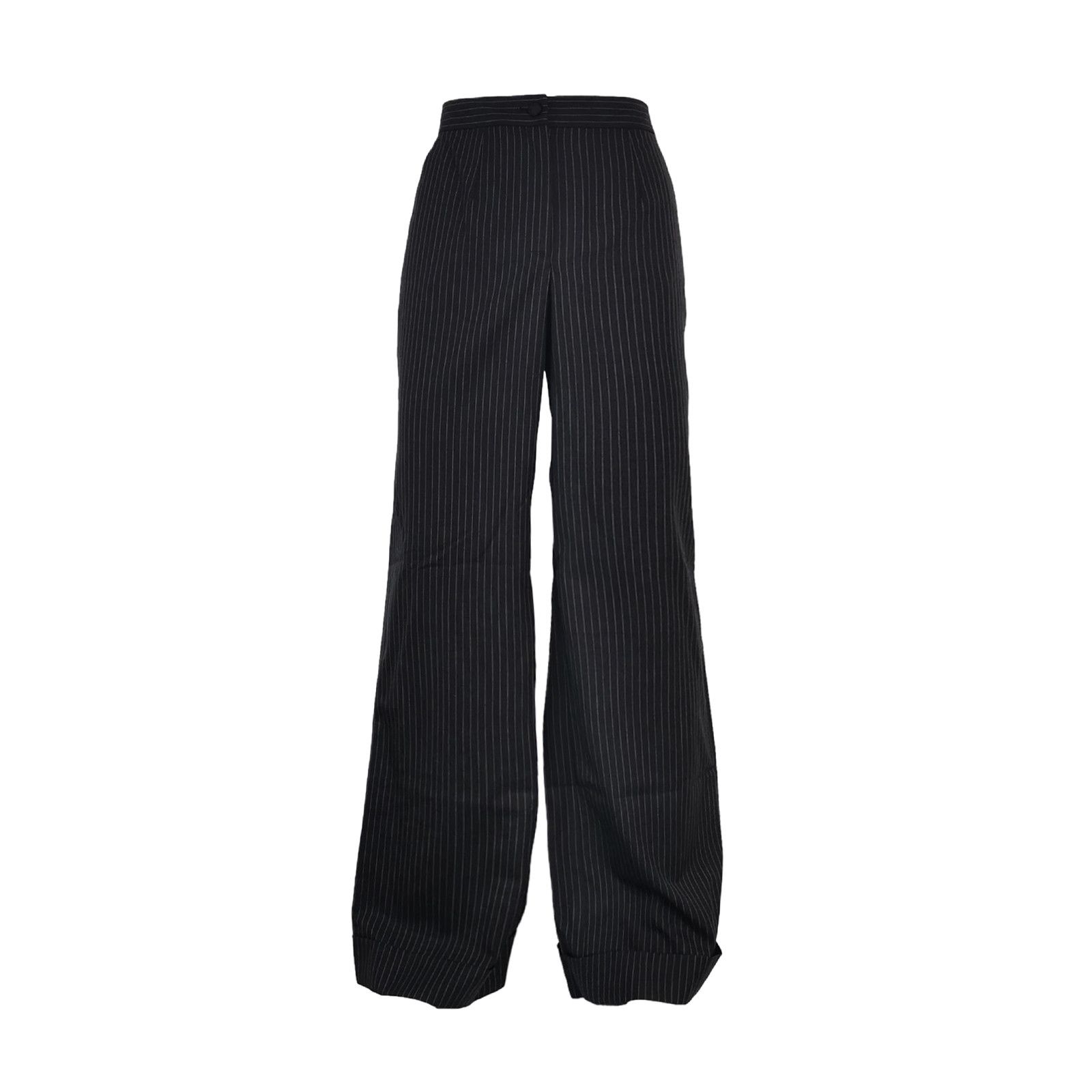 Dolce & Gabbana Dolce & Gabbana Pinstripe Wool Trousers EU 44 Size US 28 / EU 44 - 2 Thumbnail