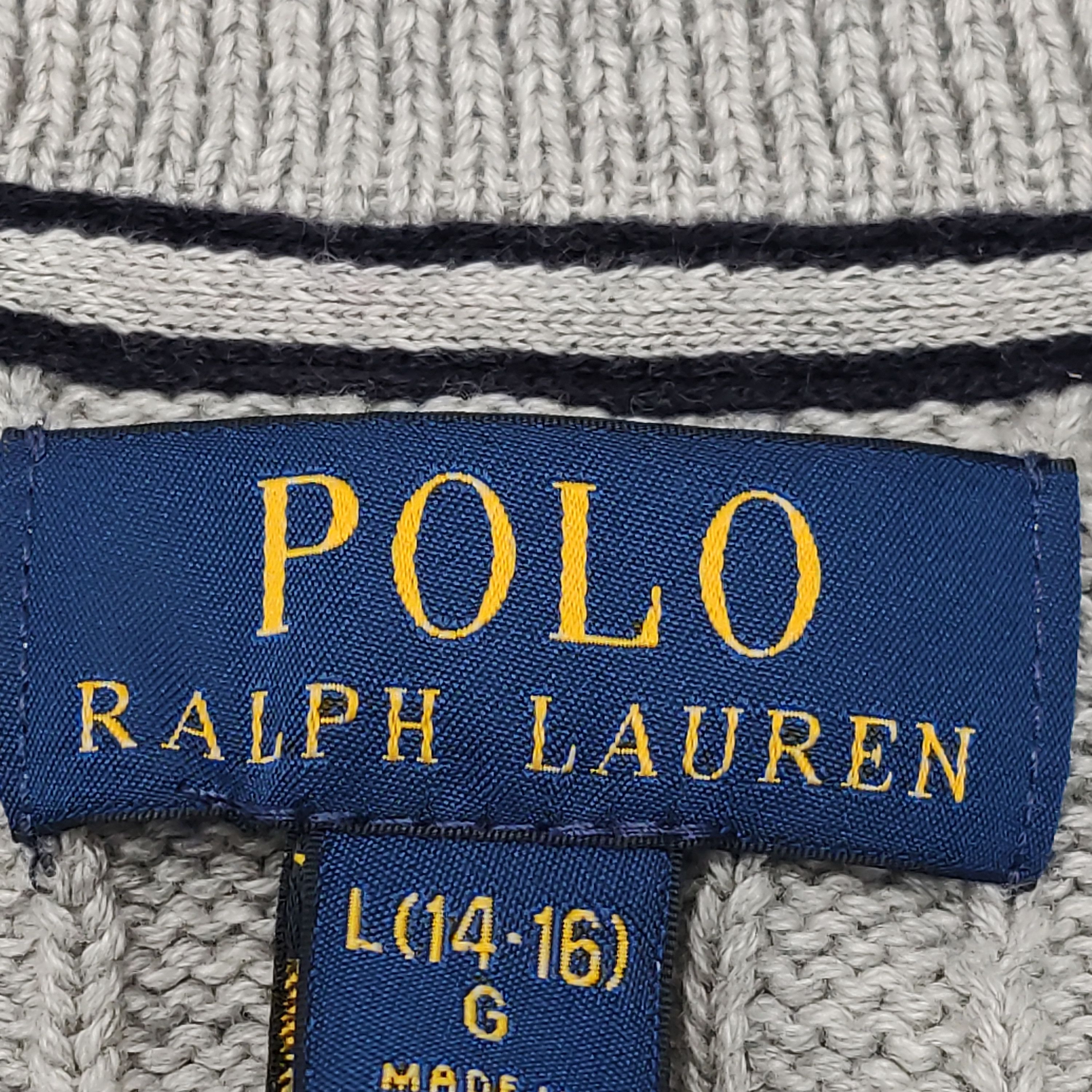 Polo Ralph Lauren Polo Ralph Lauren Cable Knit Polo Sweater L Size US XS / EU 42 / 0 - 6 Thumbnail