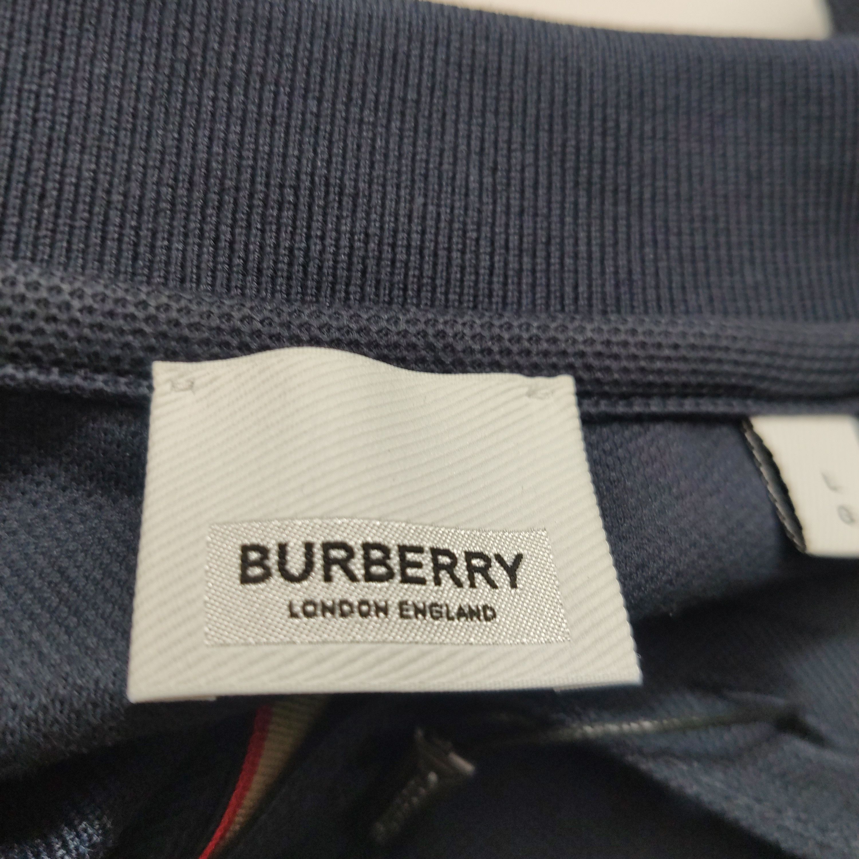 Burberry Burberry TB Monogram Embroidered Polo Shirt Size L Size US L / EU 52-54 / 3 - 7 Thumbnail